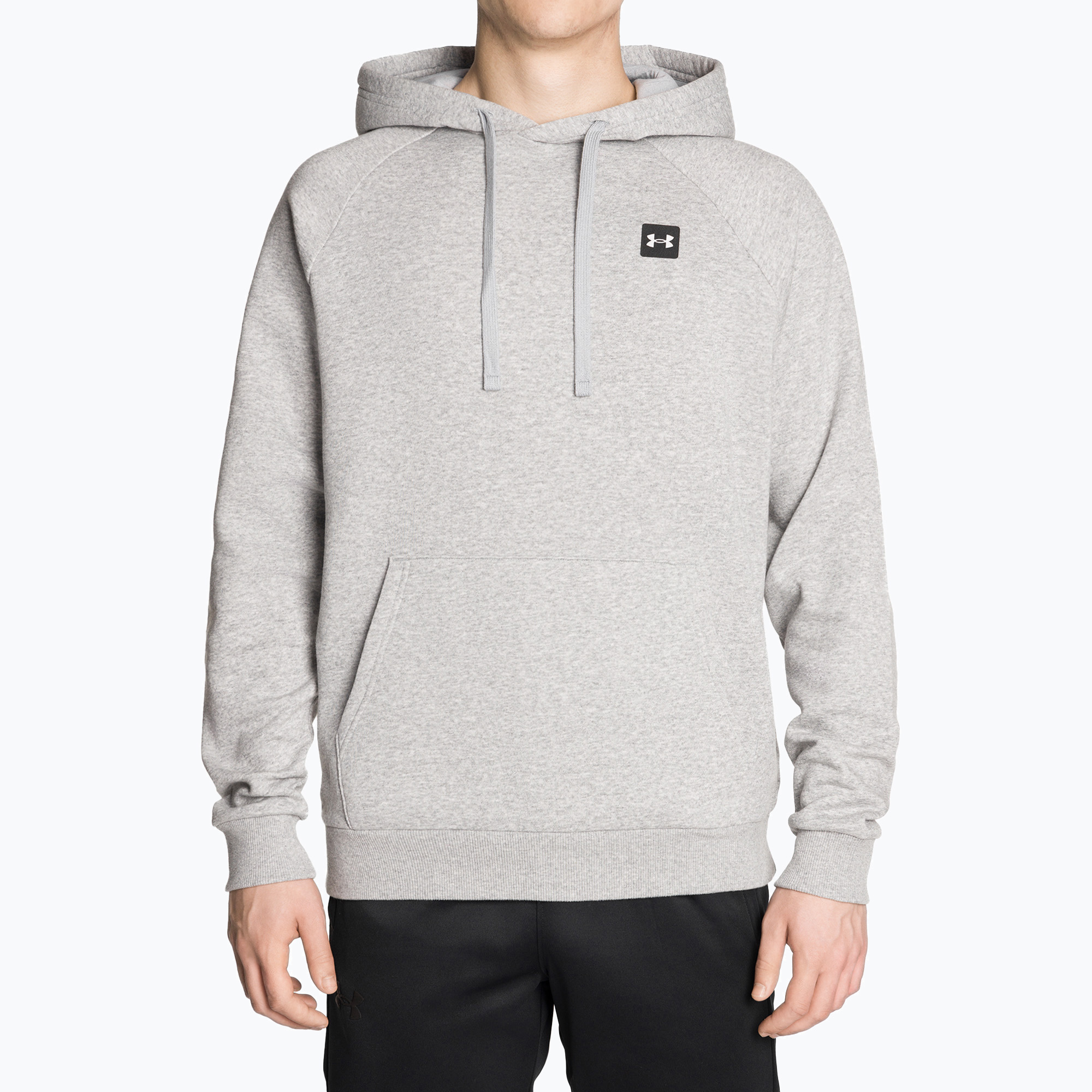 Bluza męska Under Armour Rival Hoodie mod gray light heather/black | WYSYŁKA W 24H | 30 DNI NA ZWROT