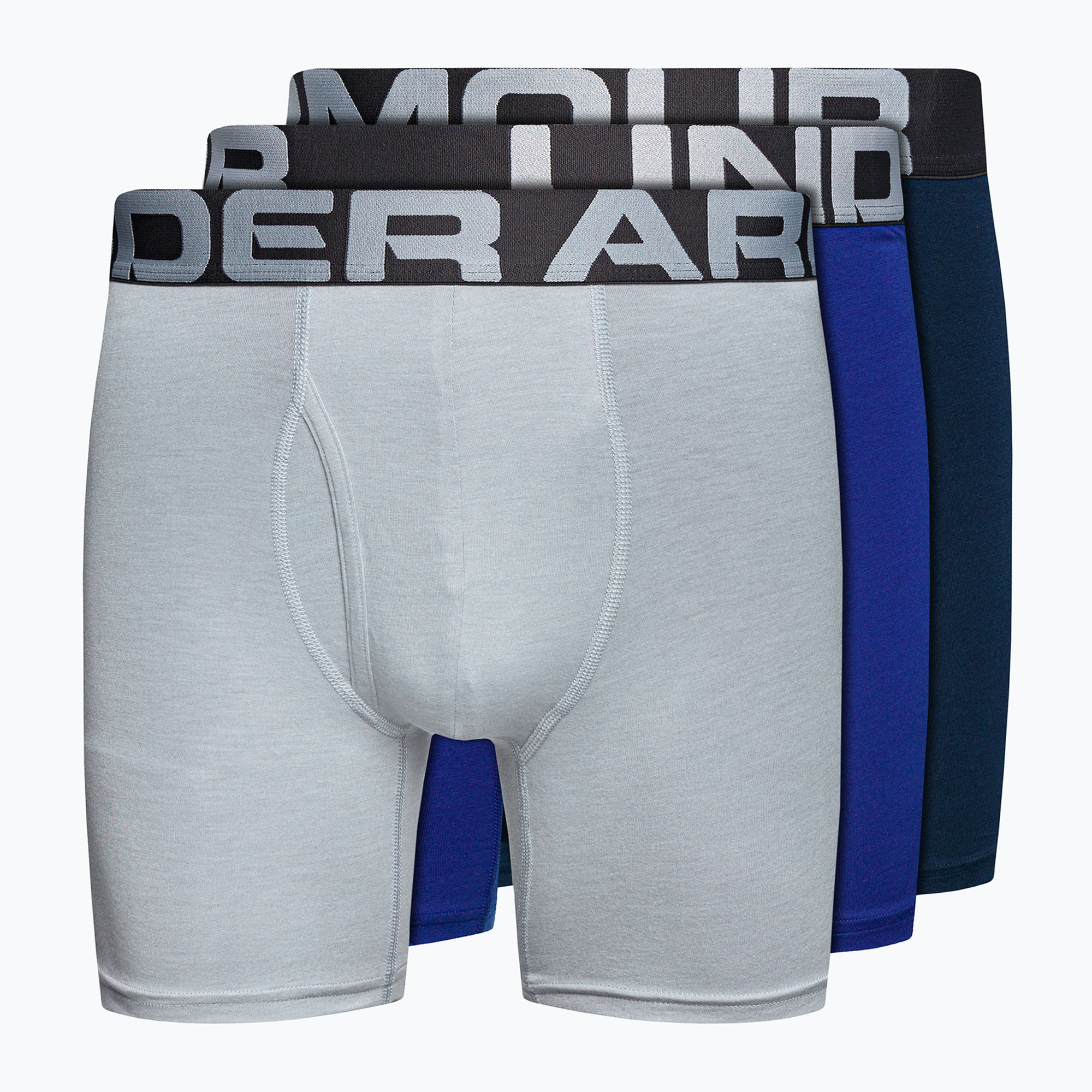 Bokserki męskie Under Armour Charged Cotton 6 In 3 szt. royal/academy/mod gray medium heather | WYSYŁKA W 24H | 30 DNI NA ZWROT