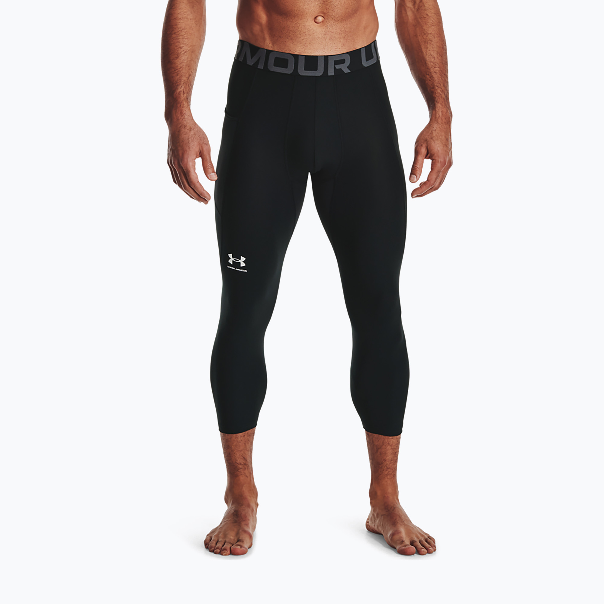 Legginsy męskie Under Armour HG Armour 3/4 black/white | WYSYŁKA W 24H | 30 DNI NA ZWROT