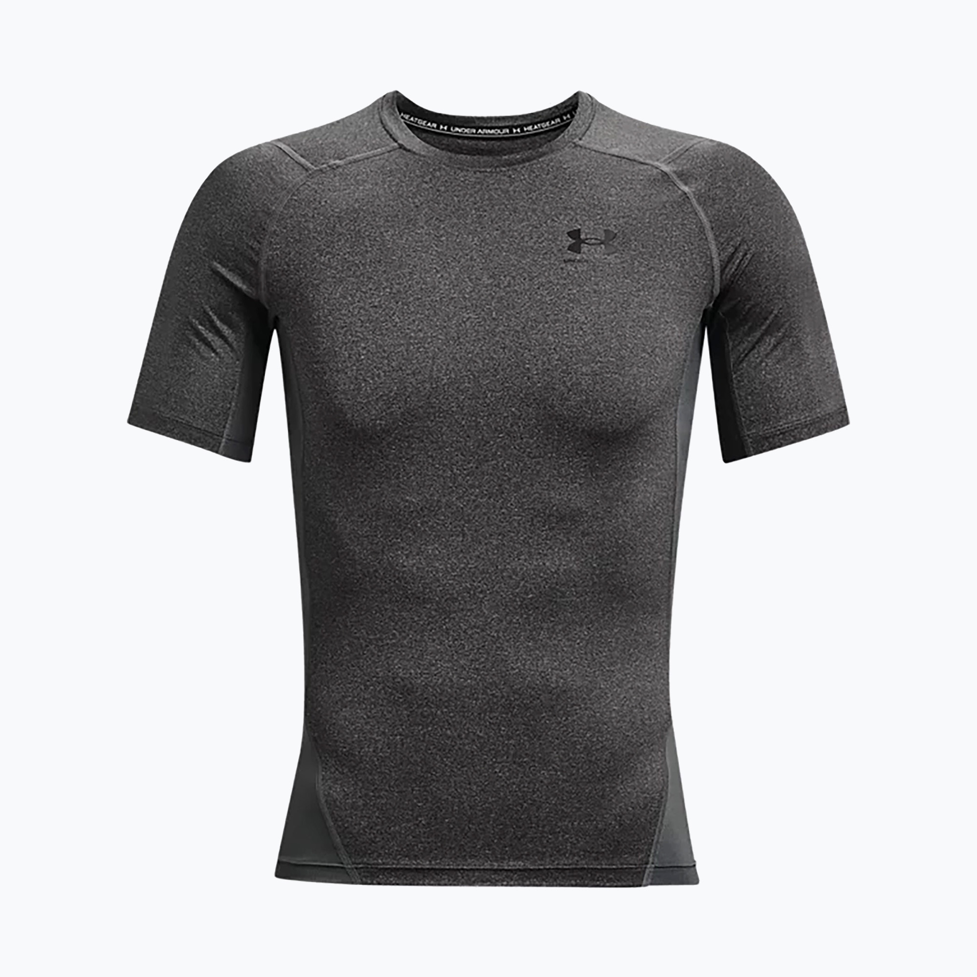 Koszulka treningowa męska Under Armour HG Armour Comp carbon heather/black | WYSYŁKA W 24H | 30 DNI NA ZWROT
