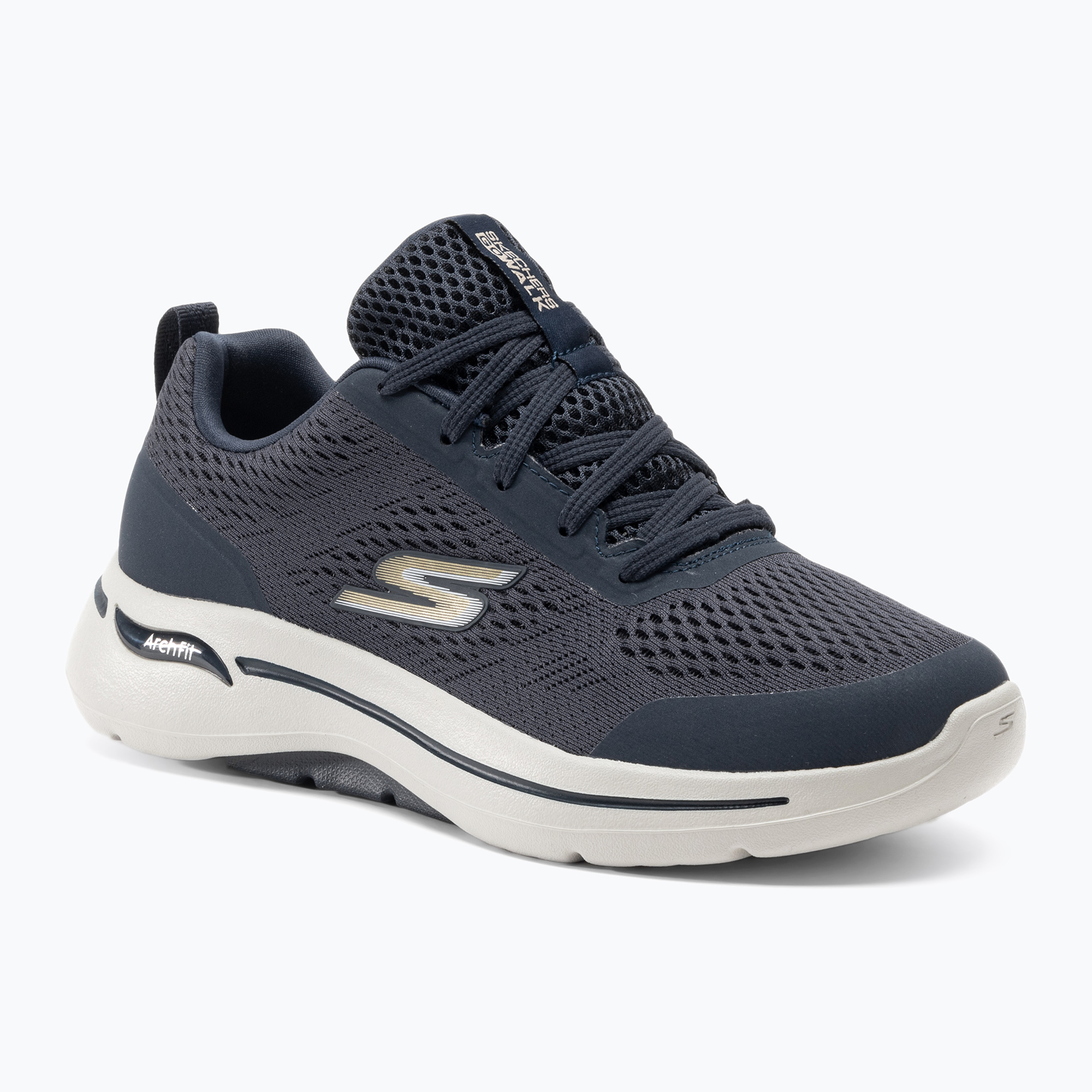 Buty męskie SKECHERS Go Walk Arch Fit Idyllic navy/white/gold | WYSYŁKA W 24H | 30 DNI NA ZWROT