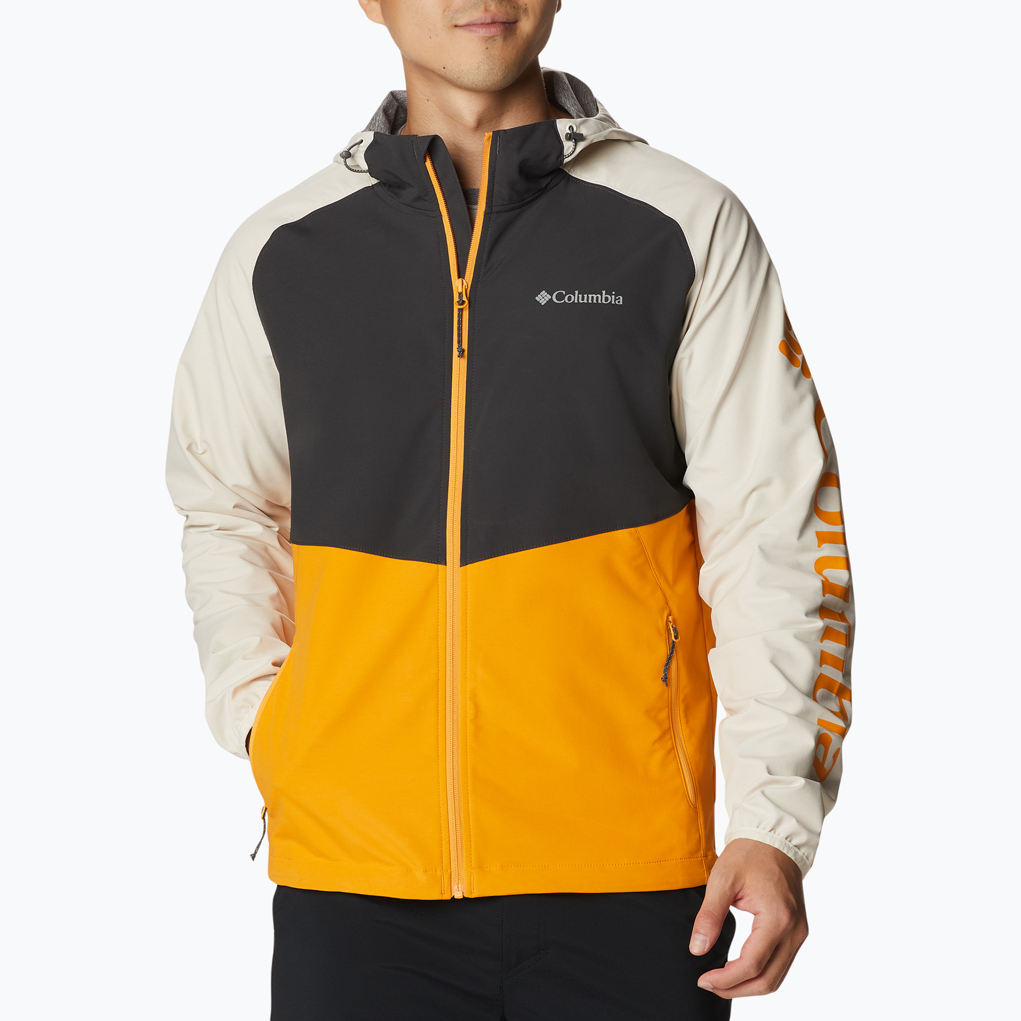 Kurtka softshell męska Columbia Panther Creek mango/shark/chalk | WYSYŁKA W 24H | 30 DNI NA ZWROT