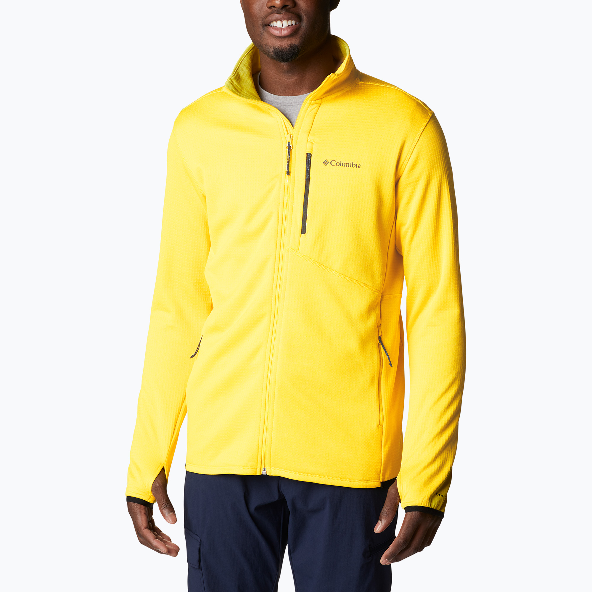 Bluza trekkingowa męska Columbia Park View FZ laser lemon heather | WYSYŁKA W 24H | 30 DNI NA ZWROT