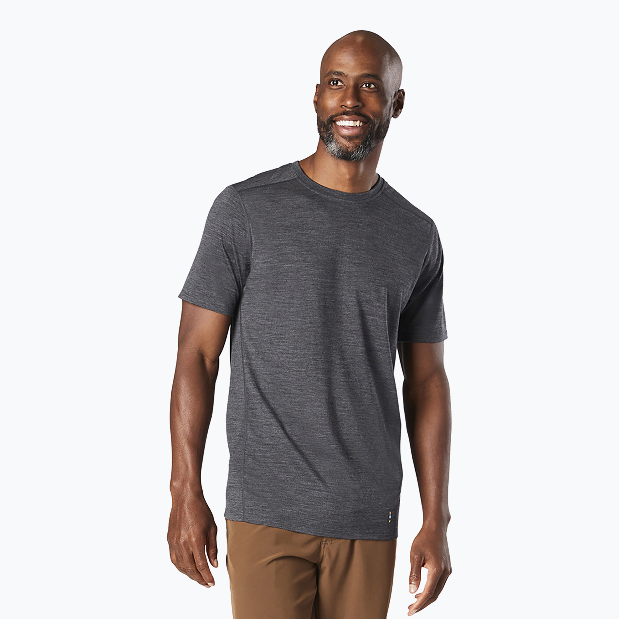 Koszulka trekkingowa męska Smartwool Merino Tee ciemnoszara SW000744D36 | WYSYŁKA W 24H | 30 DNI NA ZWROT
