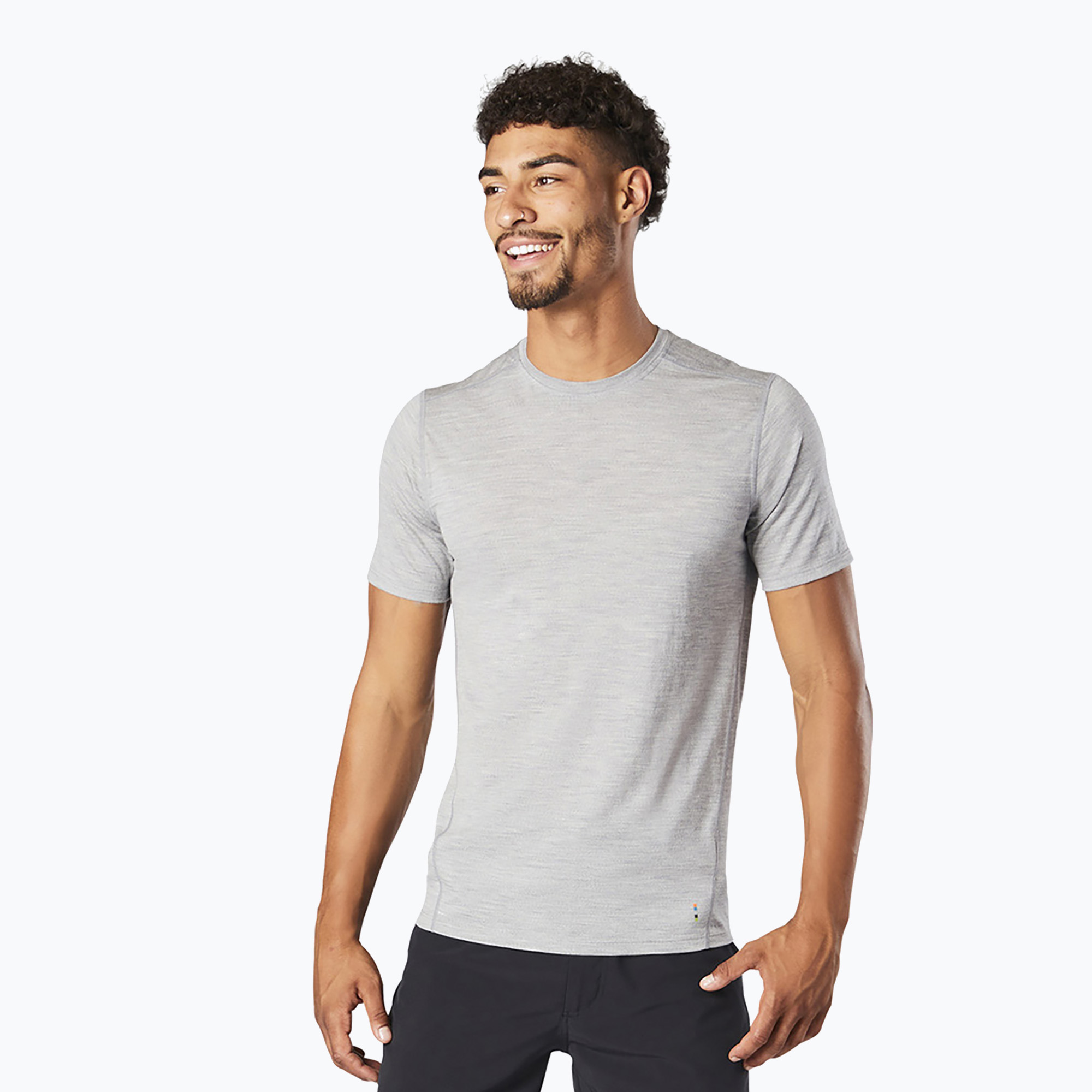 Koszulka trekkingowa męska Smartwool Merino Tee jasnoszara SW000744545 | WYSYŁKA W 24H | 30 DNI NA ZWROT