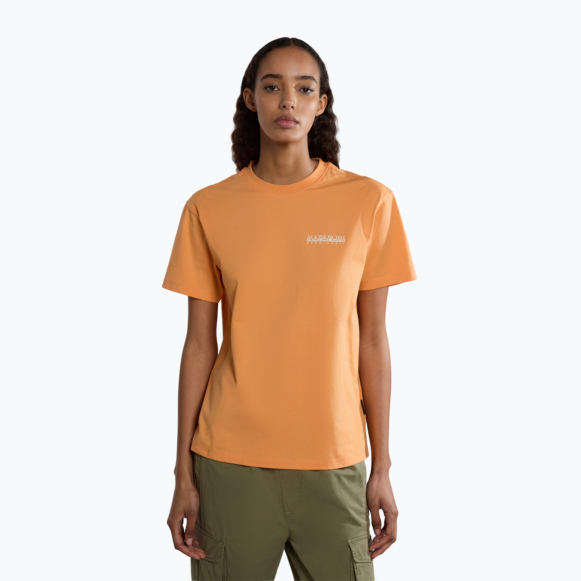 Koszulka damska Napapijri S-Faber orange mandarin | WYSYŁKA W 24H | 30 DNI NA ZWROT