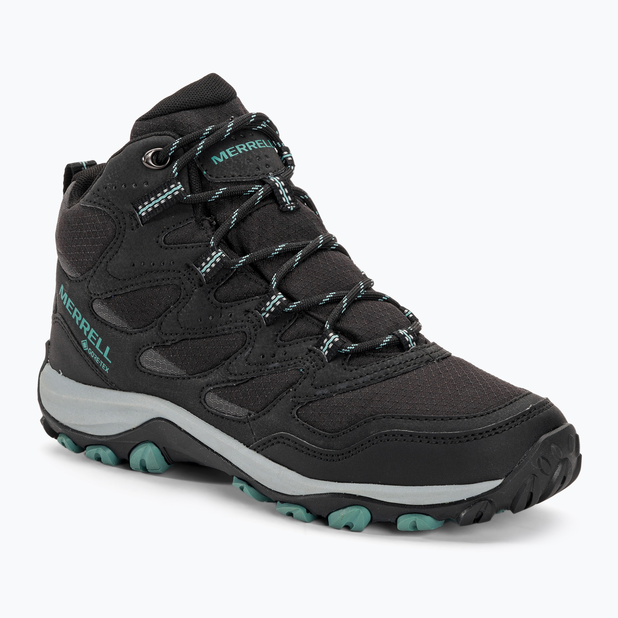 Buty turystyczne damskie Merrell West Rim Sport Mid GTX black | WYSYŁKA W 24H | 30 DNI NA ZWROT