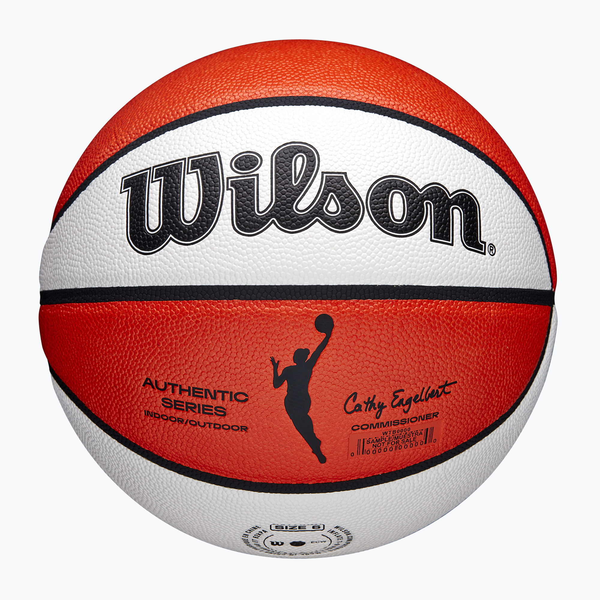 Фото - Баскетбольний м'яч Wilson Piłka do koszykówki  WNBA Authentic Indoor Outdoor orange/white rozm 