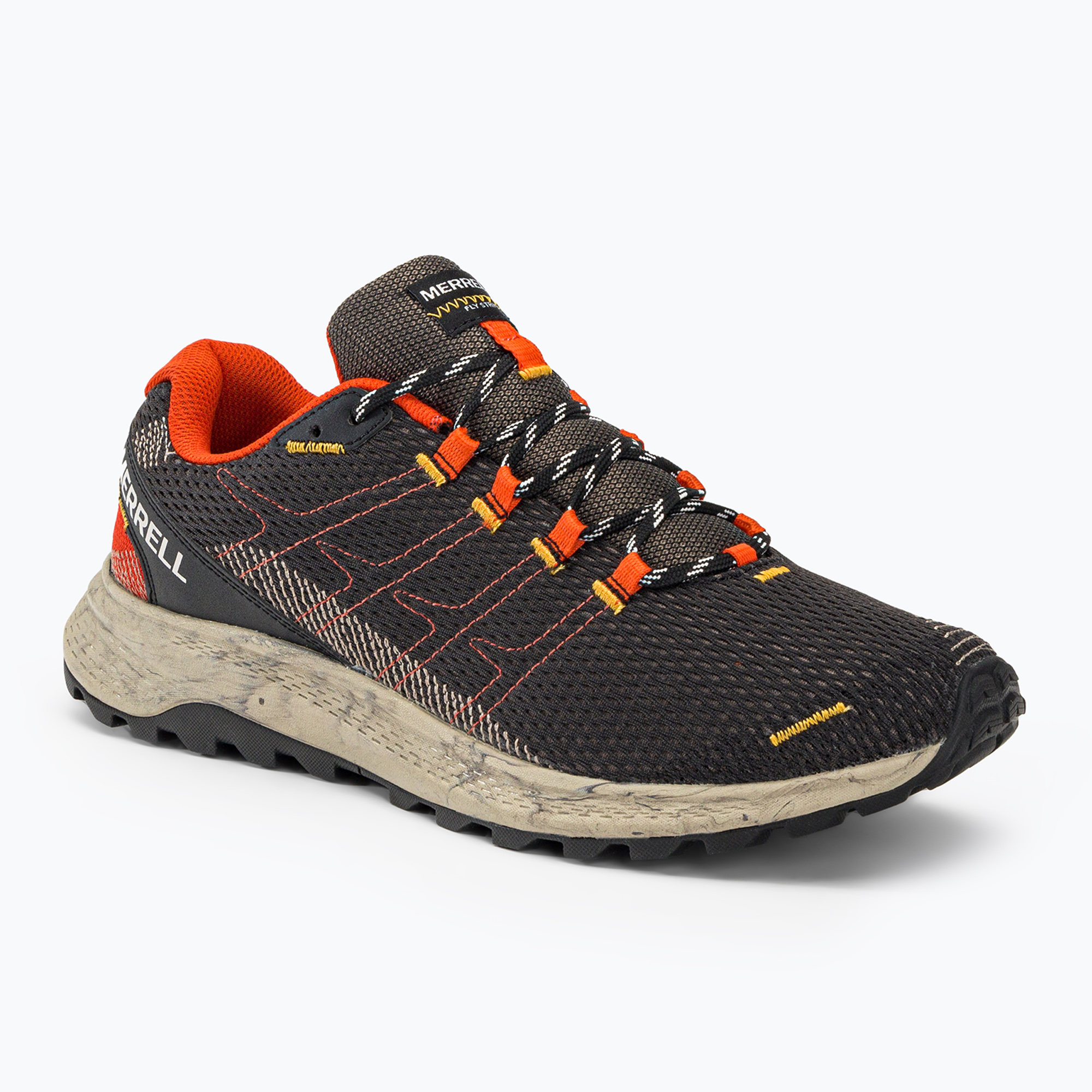 Buty do biegania męskie Merrell Fly Strike black/tangerine | WYSYŁKA W 24H | 30 DNI NA ZWROT