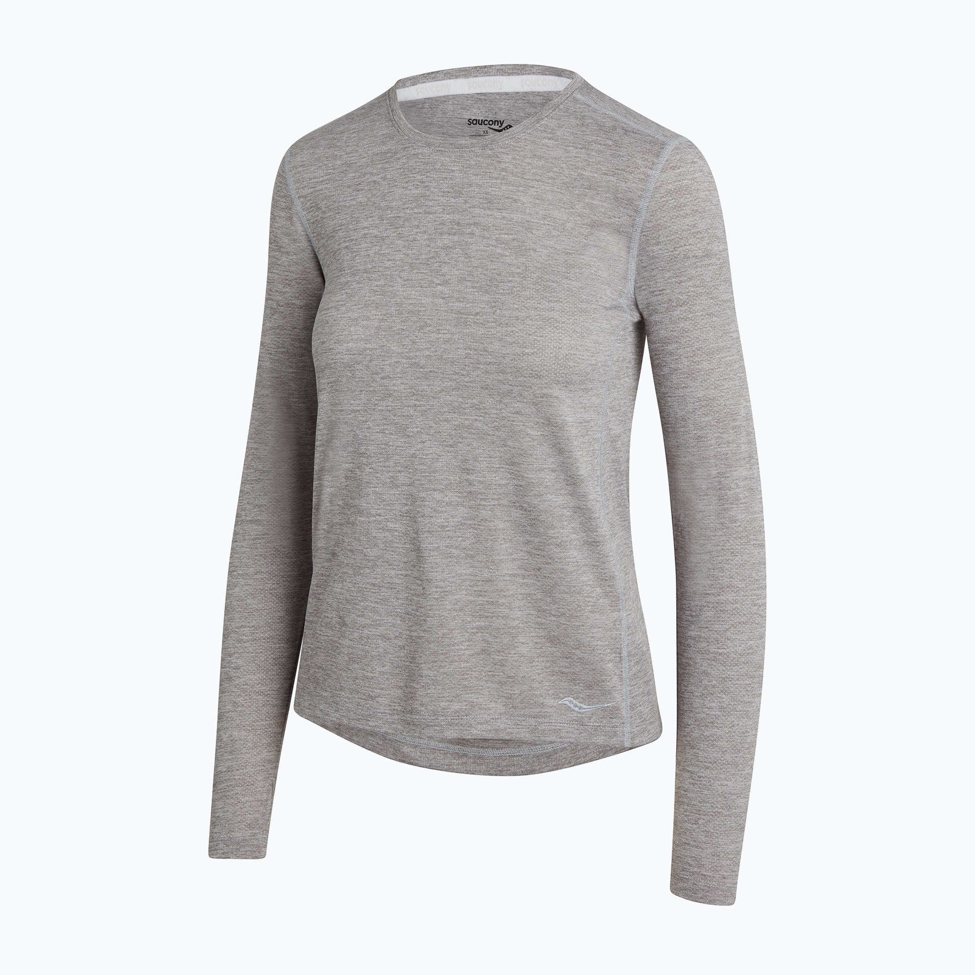 Longsleeve do biegania damski Saucony Stopwatch rainfall heather | WYSYŁKA W 24H | 30 DNI NA ZWROT