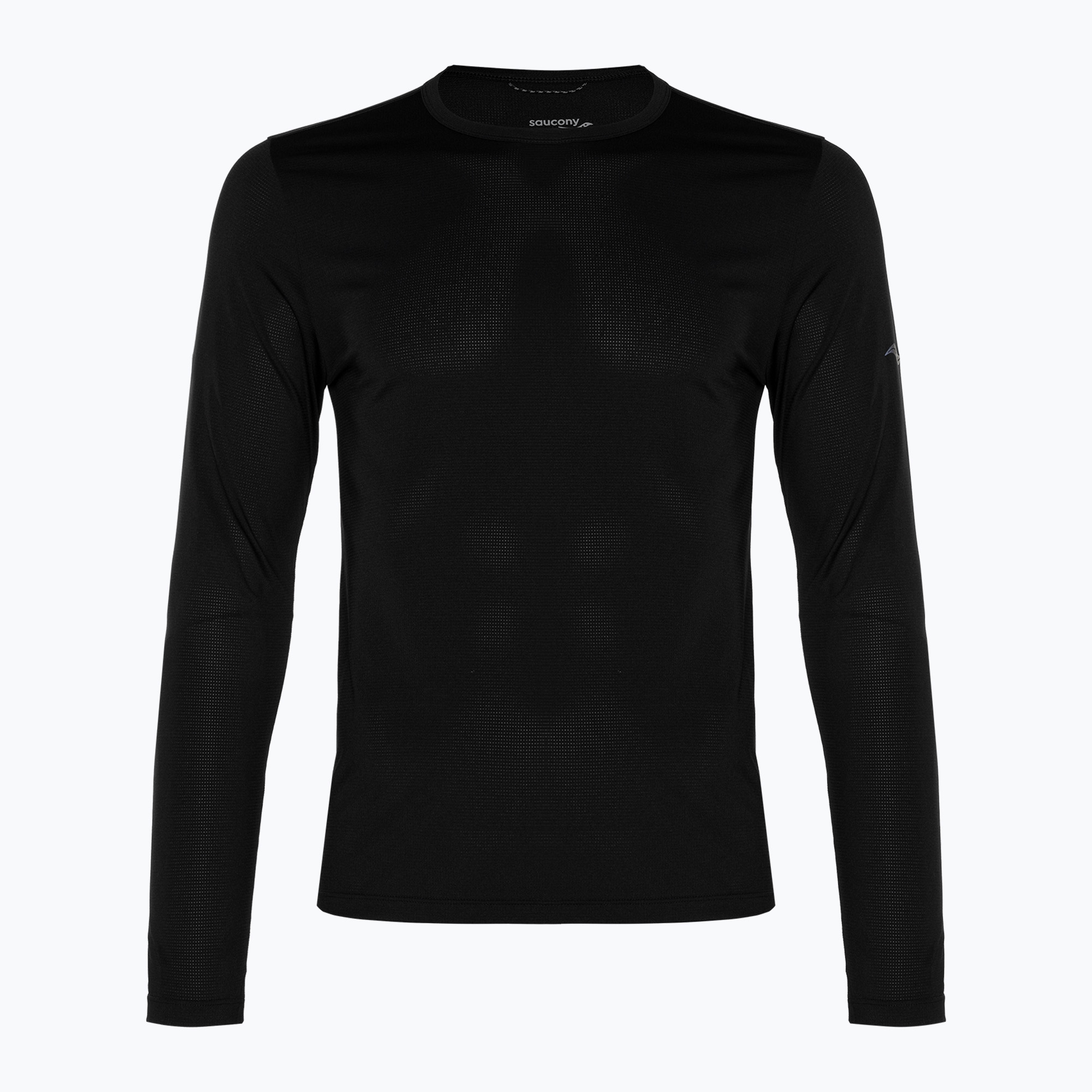 Longsleeve do biegania męski Saucony Stopwatch black | WYSYŁKA W 24H | 30 DNI NA ZWROT