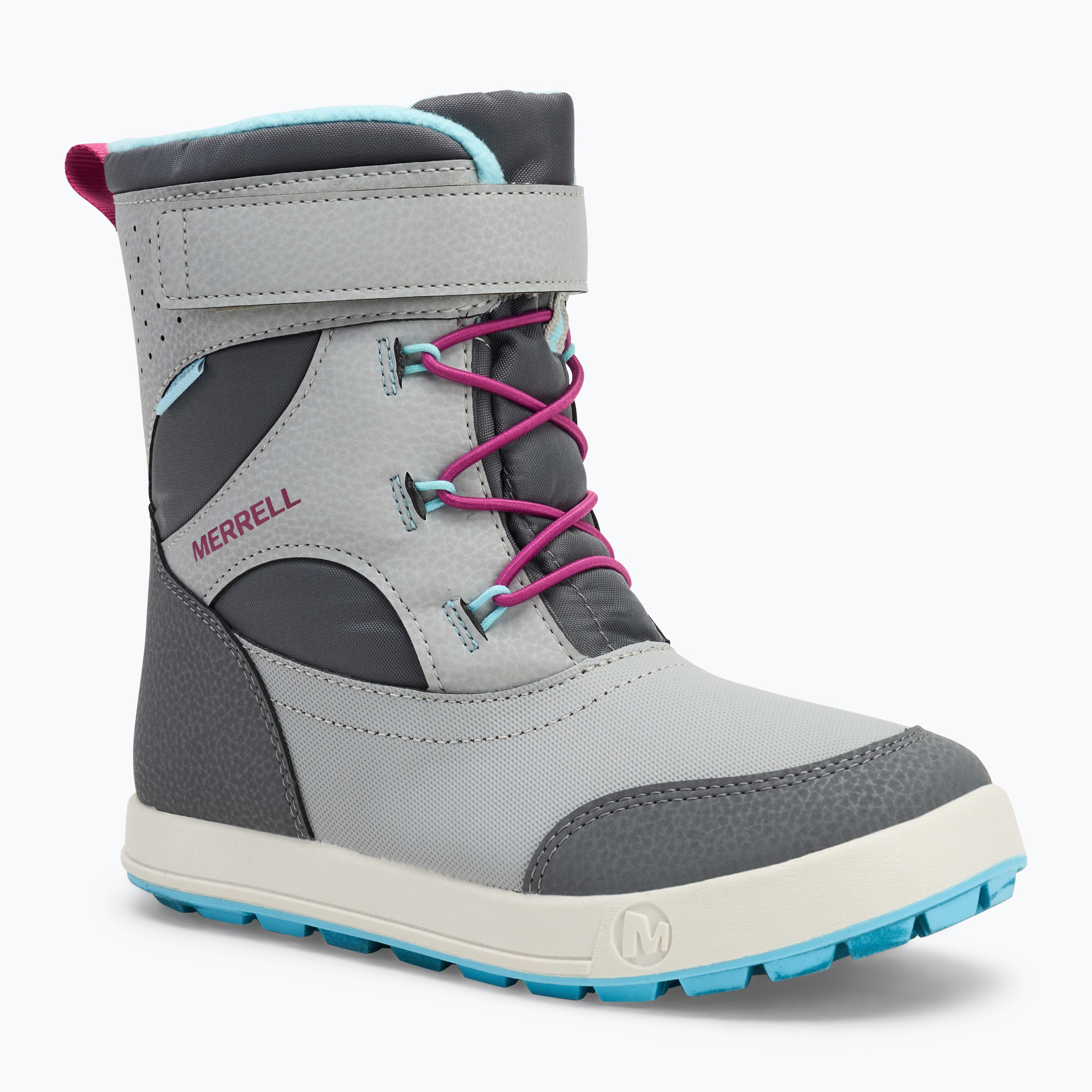 Śniegowce dziecięce Merrell Snow Storm 3.0 Wtrpf grey/turq | WYSYŁKA W 24H | 30 DNI NA ZWROT