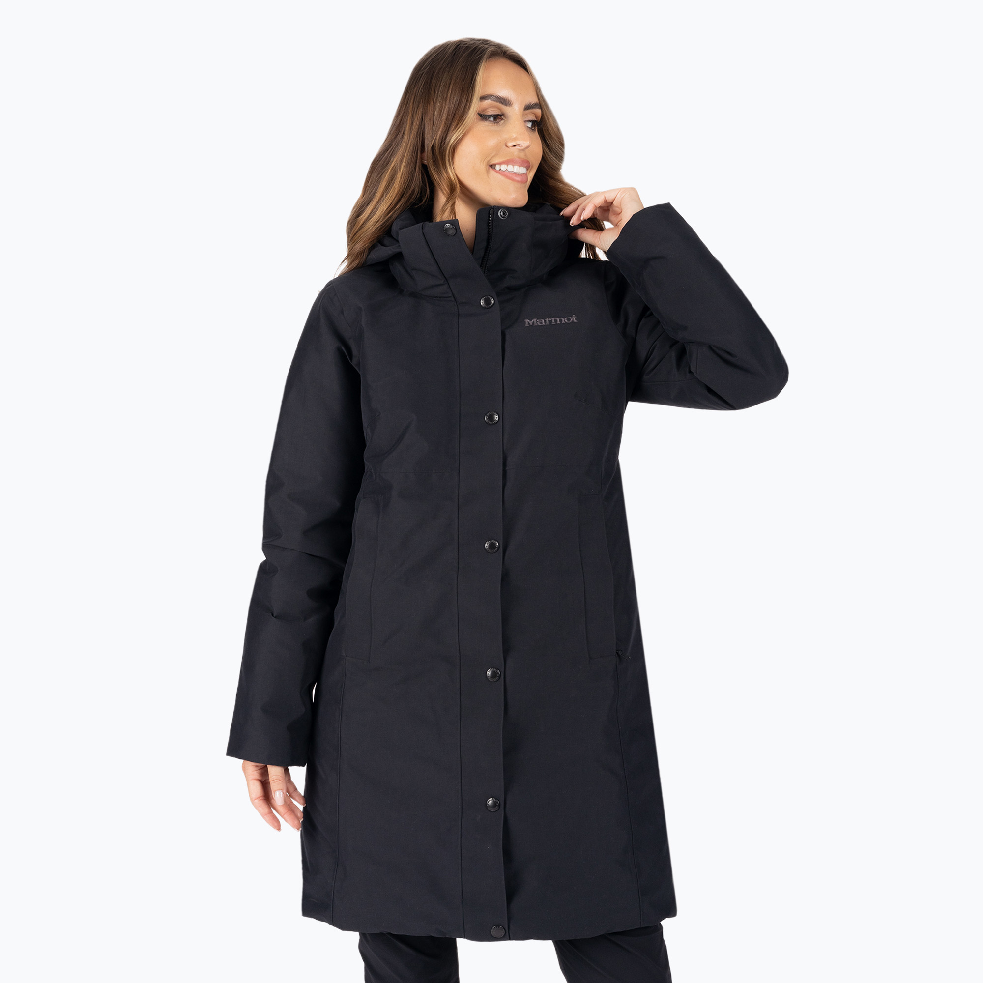 Płaszcz przeciwdeszczowy damski Marmot Chelsea Coat black | WYSYŁKA W 24H | 30 DNI NA ZWROT