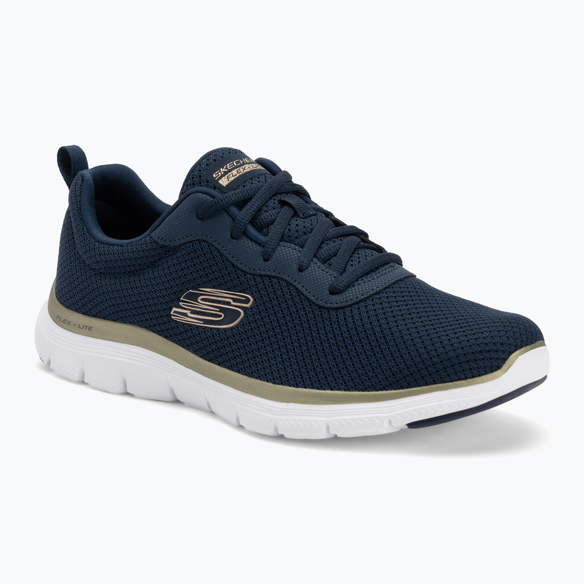 Buty damskie SKECHERS Flex Appeal 4.0 Brilliant View navy/gold 