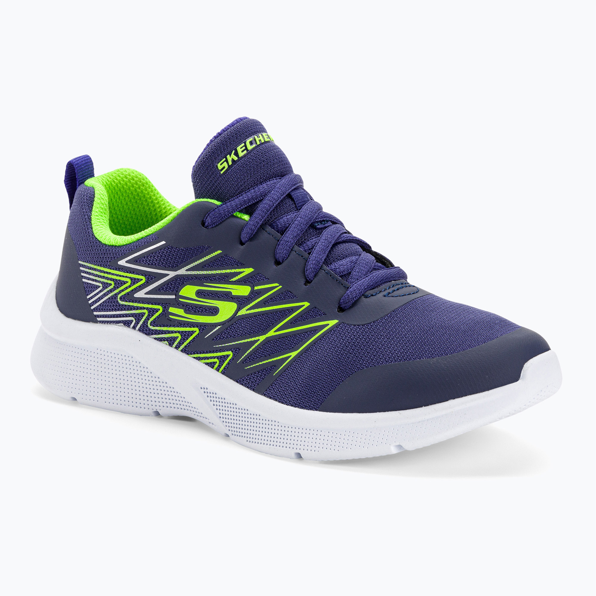 Buty dziecięce SKECHERS Microspec Quick Sprint navy/lime | WYSYŁKA W 24H | 30 DNI NA ZWROT
