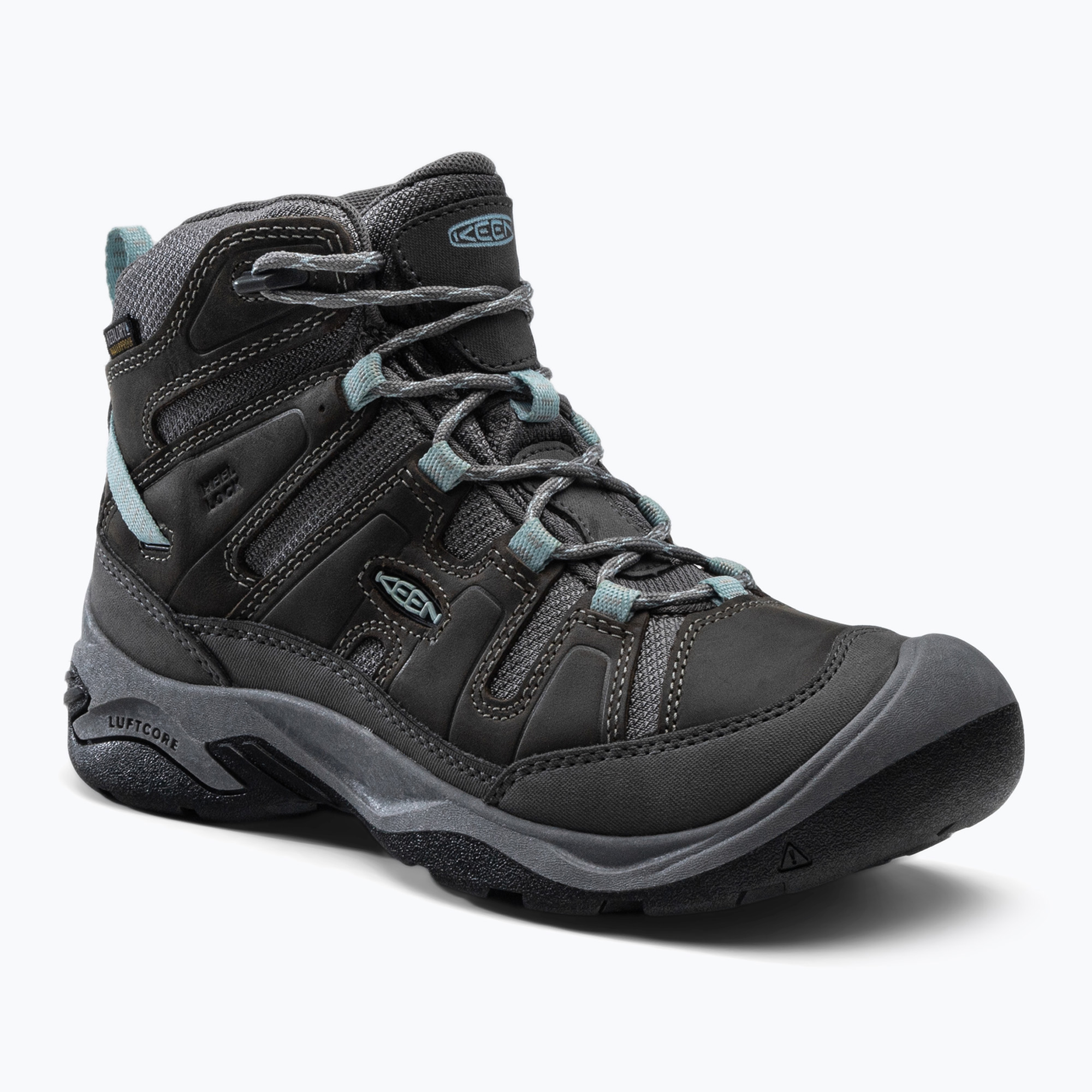 Zdjęcia - Buty trekkingowe Keen  damskie  Circadia Mid WP steel grey/cloud blue | WYSY 