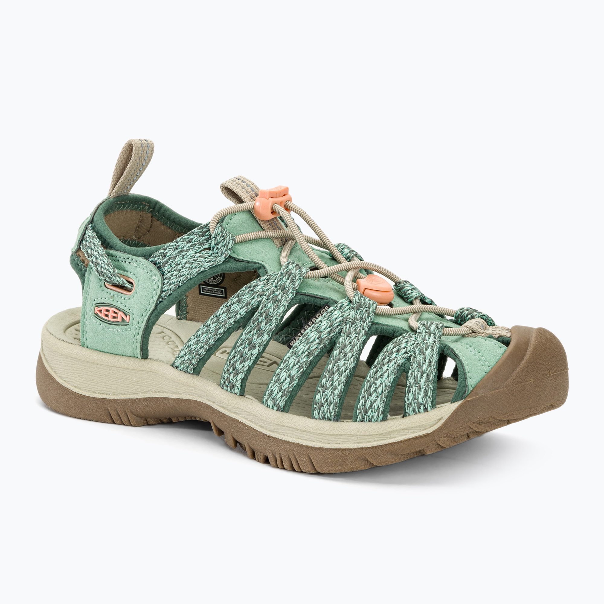 Sandały damskie KEEN Whisper granite green/ peach parfait 