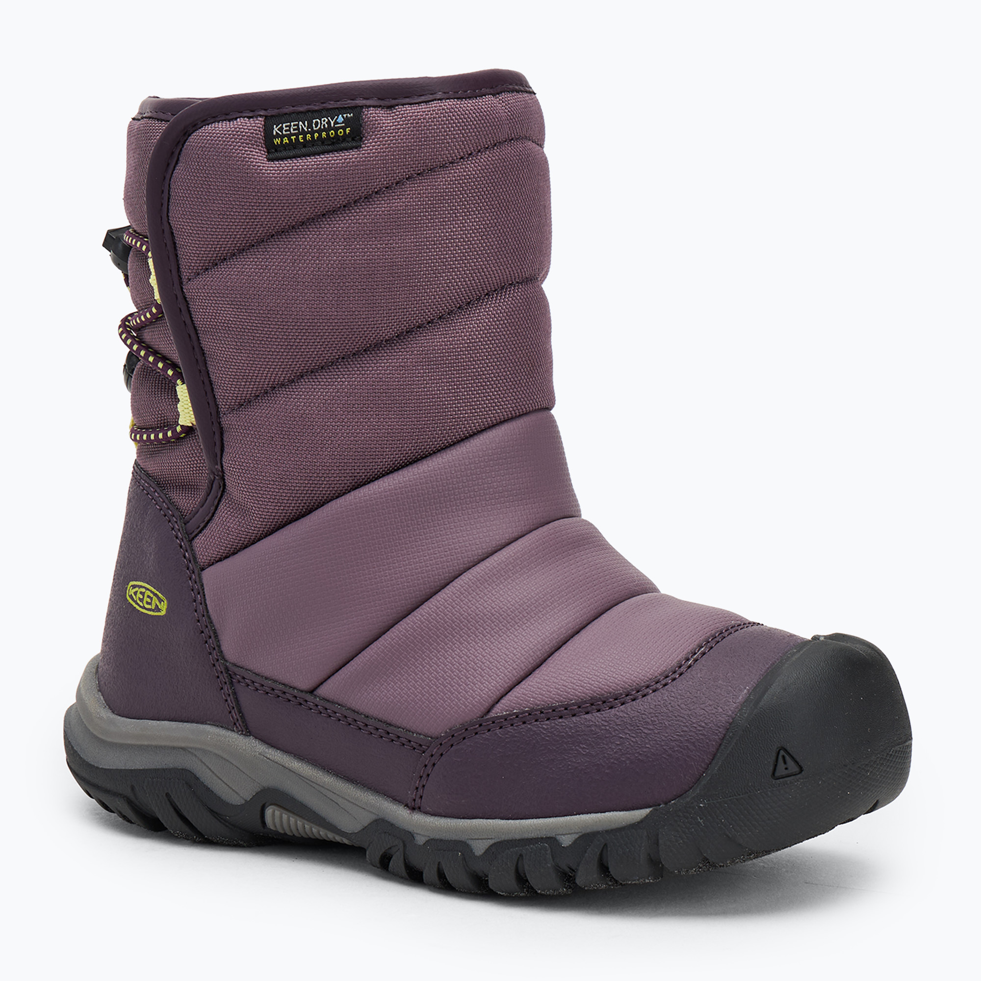 Śniegowce dziecięce KEEN Puffrider WP black plum/daiquiri green | WYSYŁKA W 24H | 30 DNI NA ZWROT