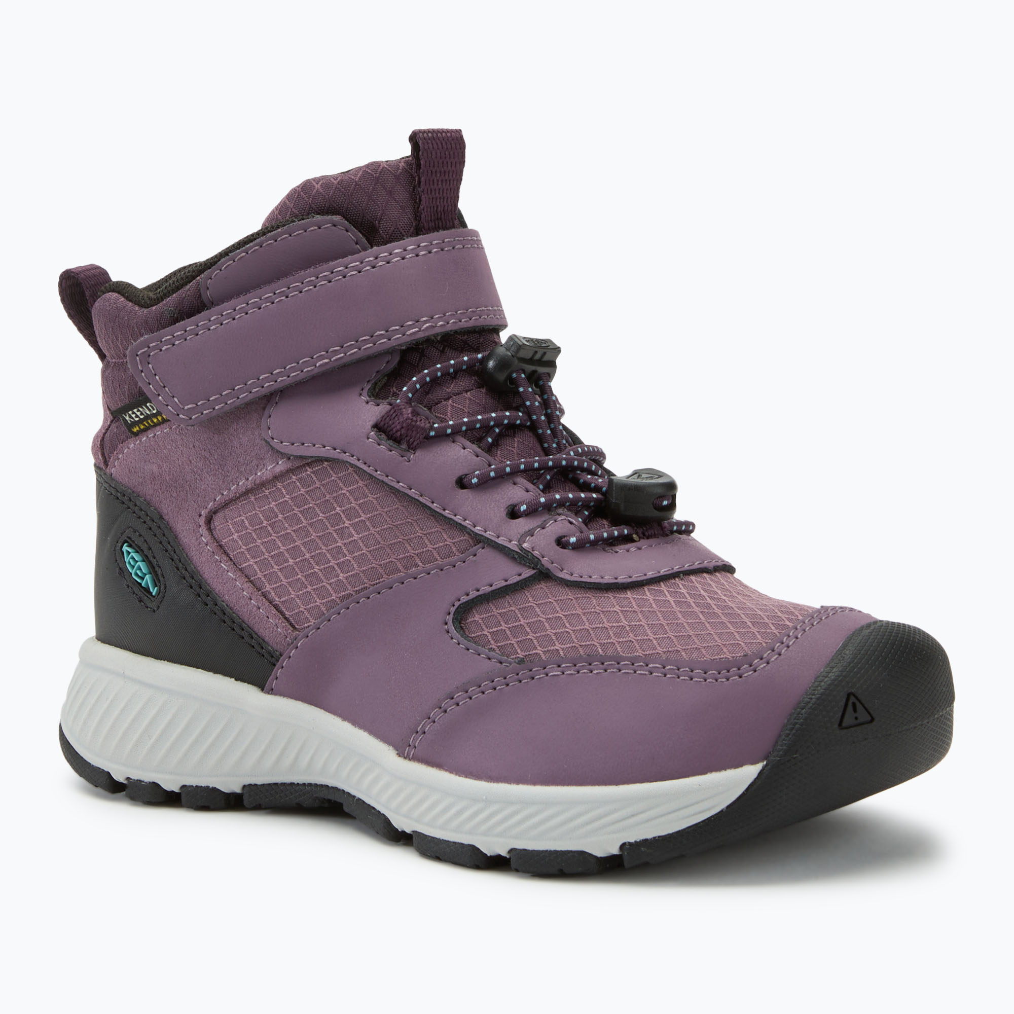 Zdjęcia - Buty trekkingowe Keen Buty dziecięce  Skua Mid WP black plum/plum perfect | WYSYŁKA W 24H | 30 DNI NA ZWROT 