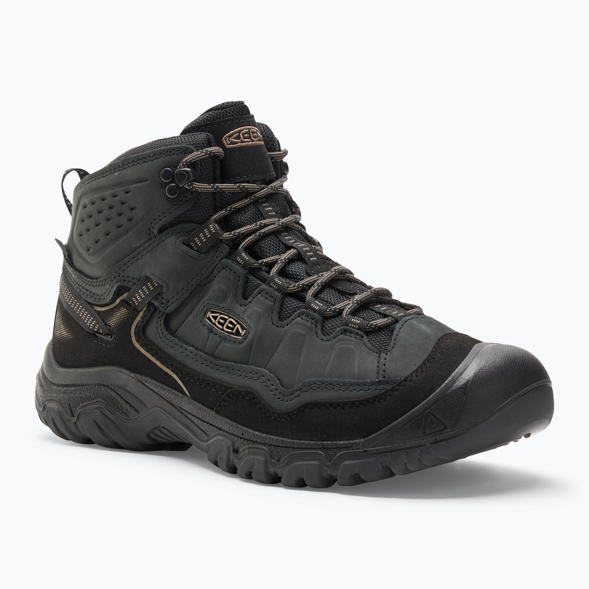 Buty trekkingowe męskie KEEN Targhee IV Mid WP triple black | WYSYŁKA W 24H | 30 DNI NA ZWROT