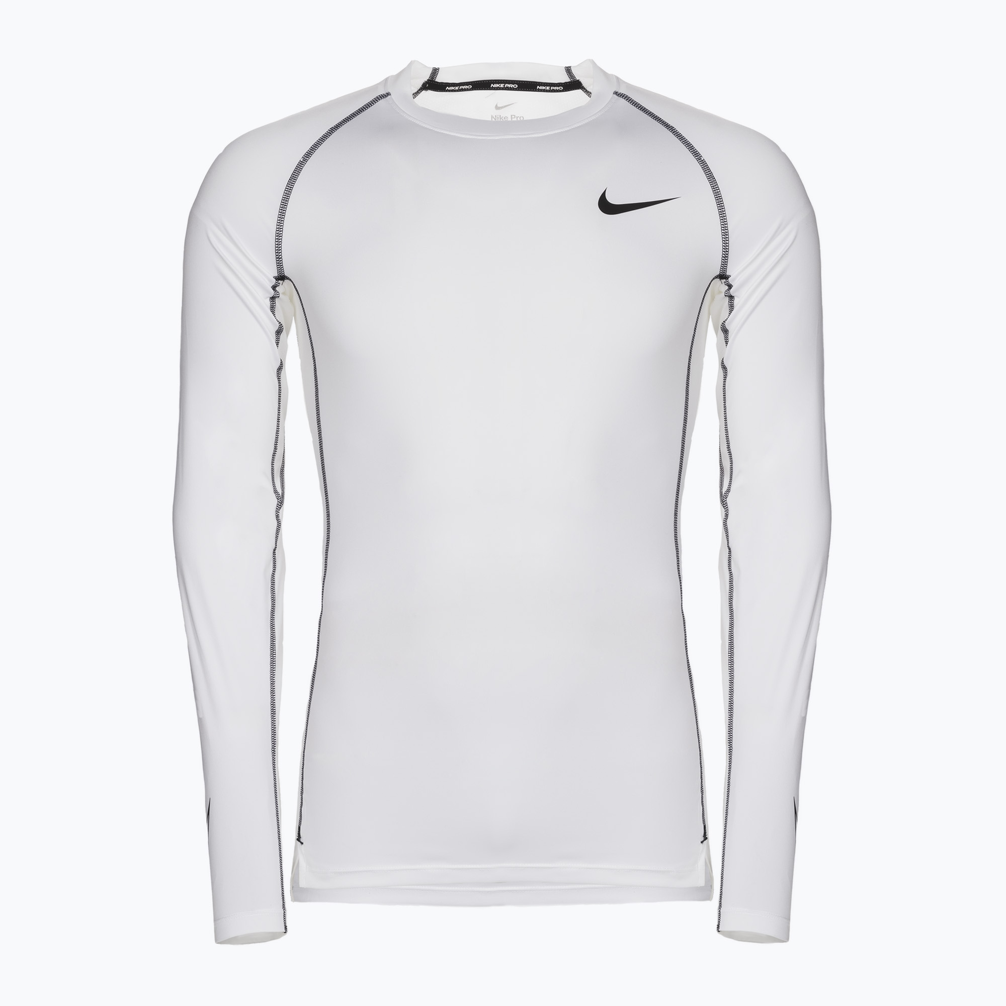 Longsleeve męski Nike Pro Dri-Fit Tight Top white/black | WYSYŁKA W 24H | 30 DNI NA ZWROT