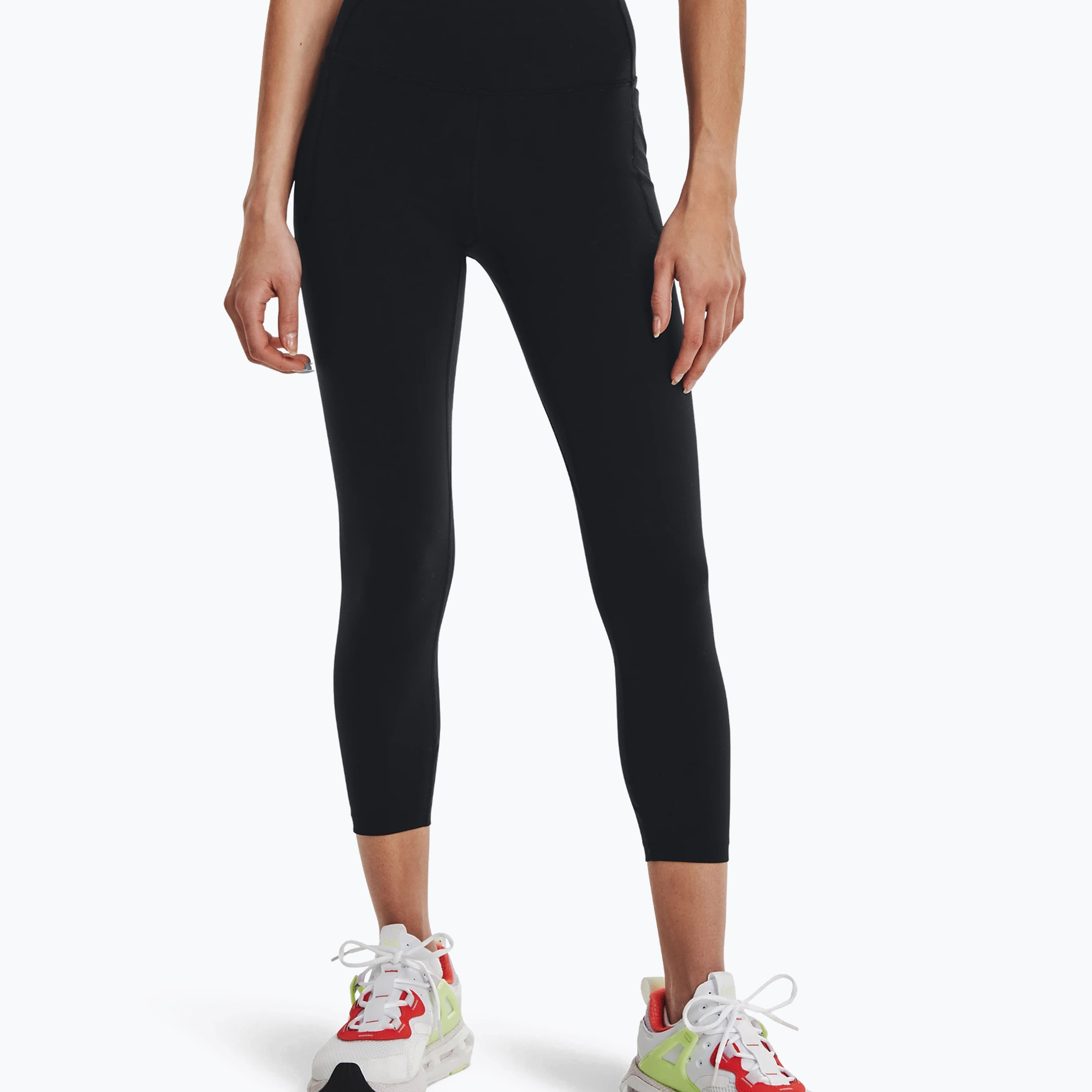 Legginsy treningowe damskie Under Armour Meridian Ankle black/metallic silver | WYSYŁKA W 24H | 30 DNI NA ZWROT