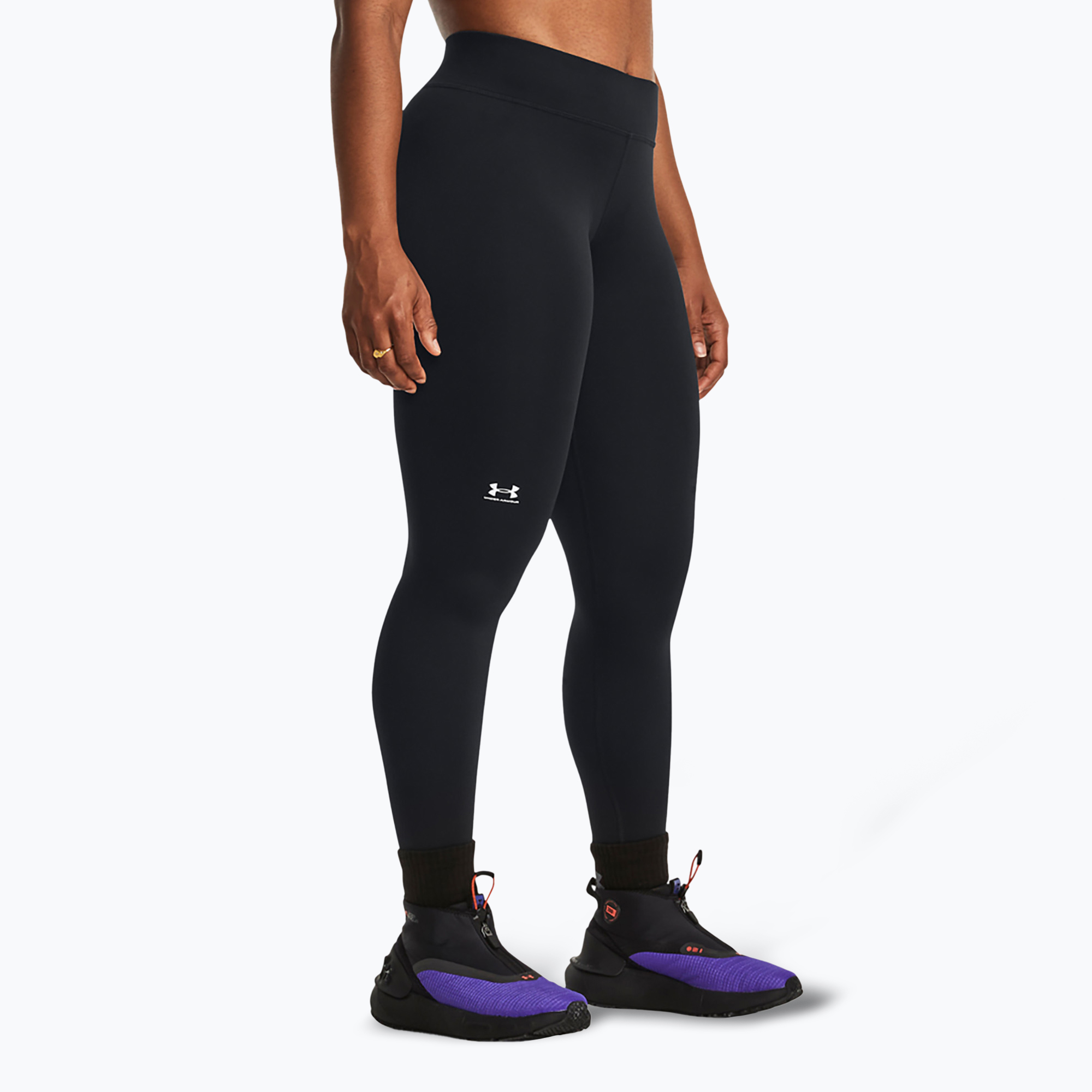 Legginsy treningowe damskie Under Armour ColdGear Authentics black/white 