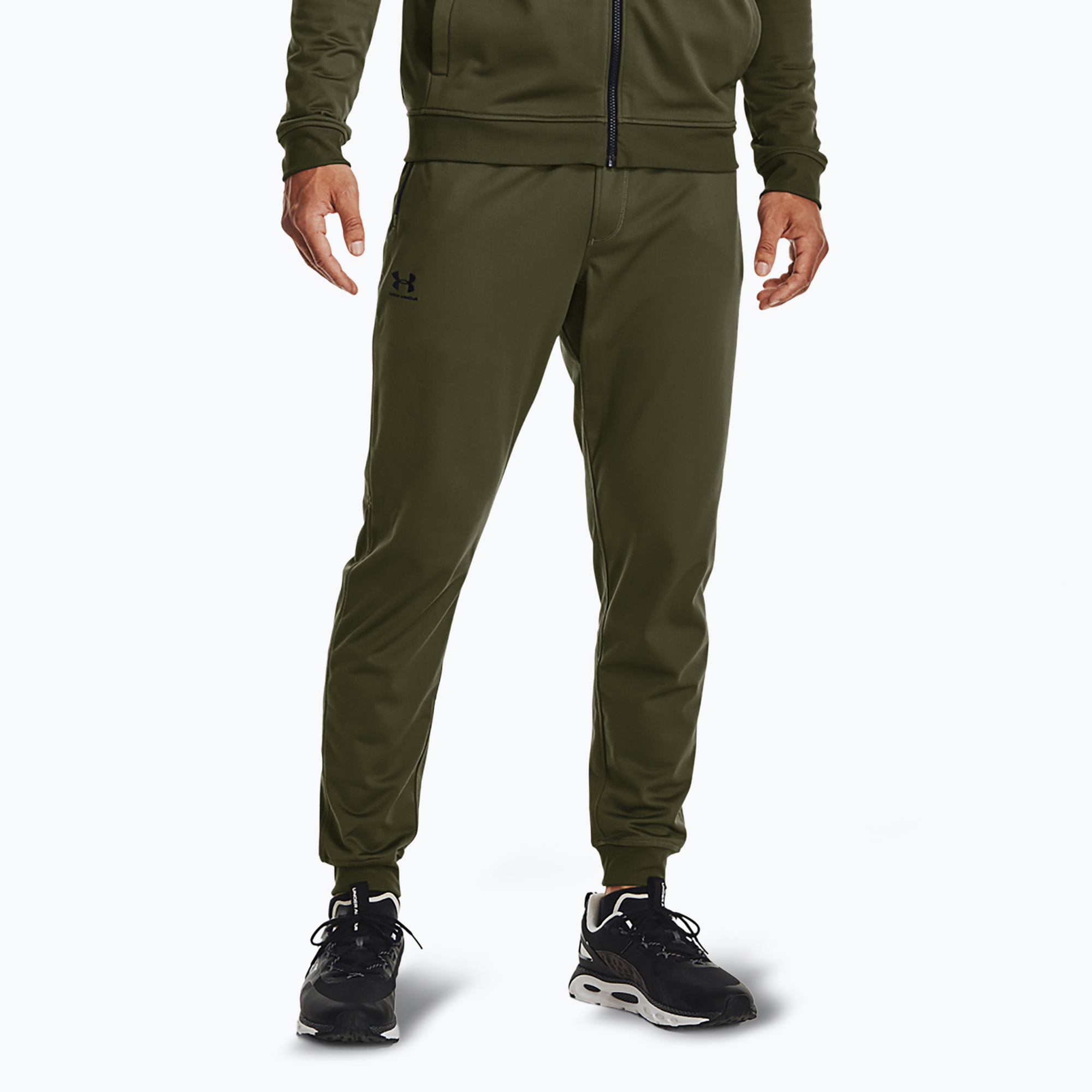 Spodnie męskie Under Armour Sportstyle Tricot Jogger marine od green / black | WYSYŁKA W 24H | 30 DNI NA ZWROT