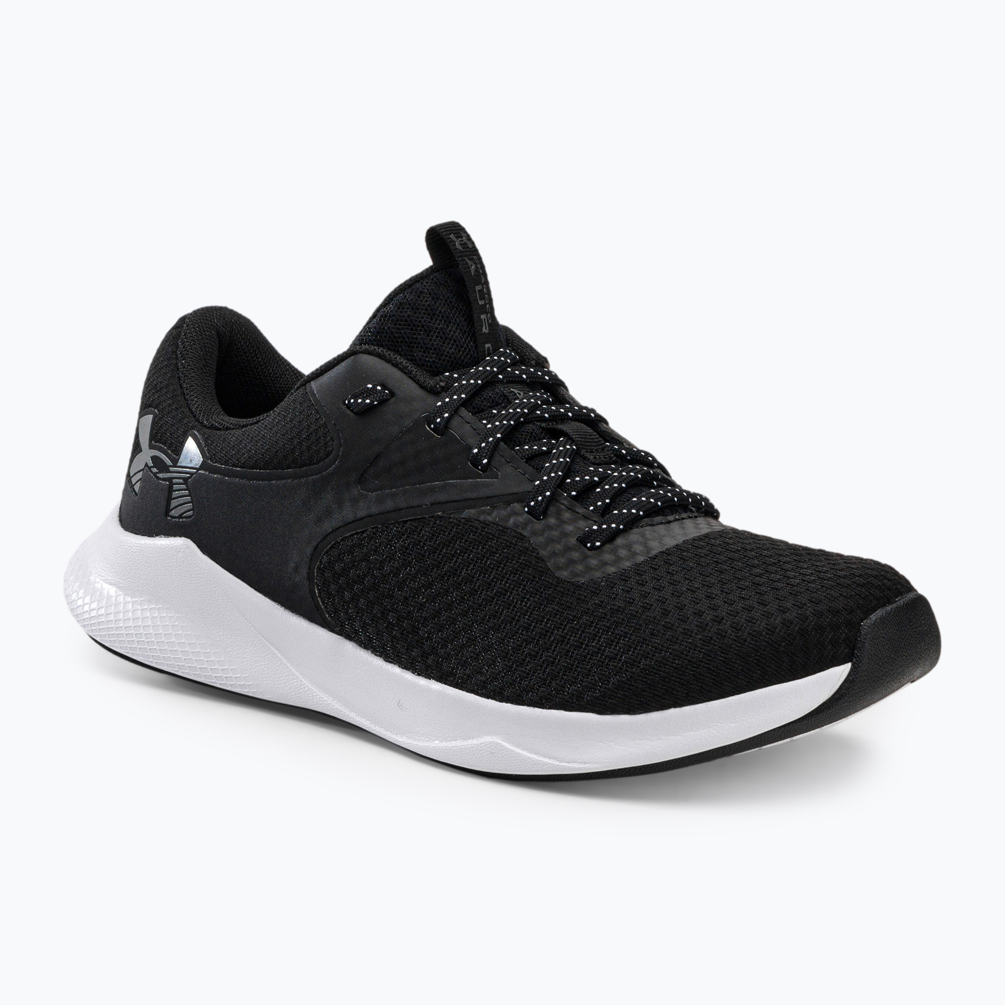 Buty treningowe damskie Under Armour W Charged Aurora 2 black/black/metallic warm silver | WYSYŁKA W 24H | 30 DNI NA ZWROT