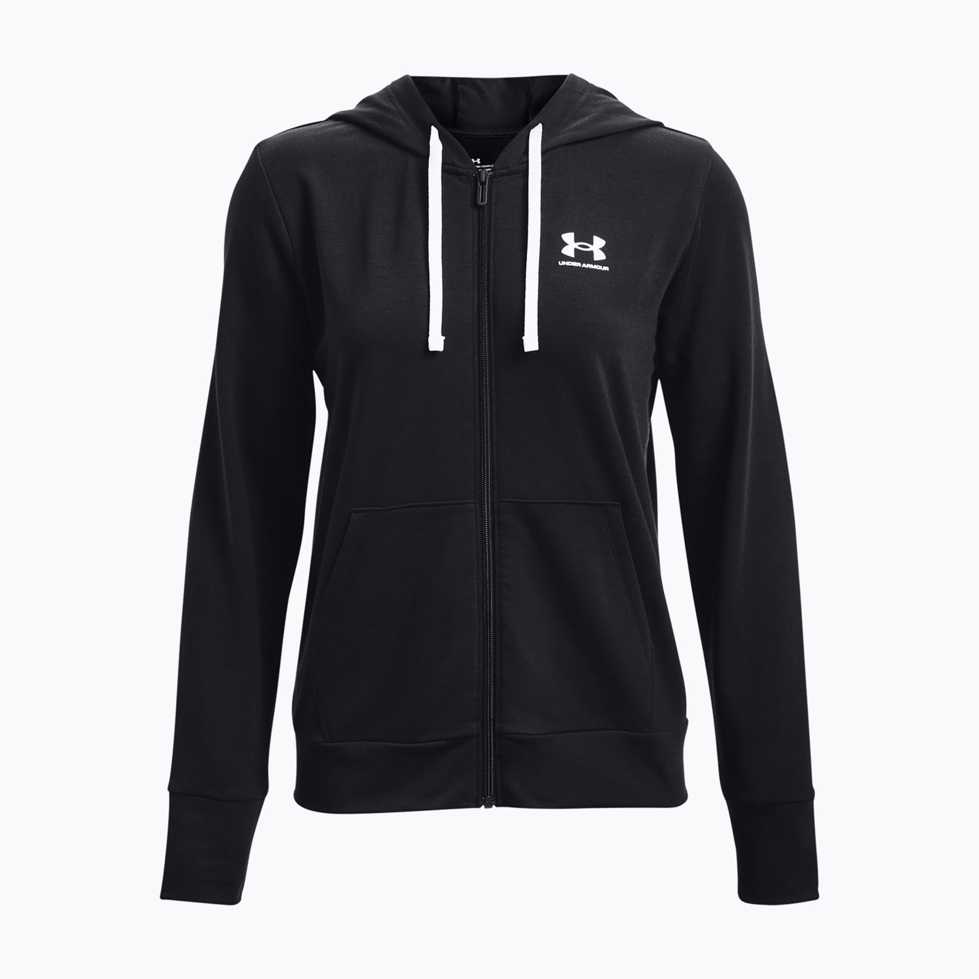 Bluza damska Under Armour Rival Terry FZ Hoodie black/white | WYSYŁKA W 24H | 30 DNI NA ZWROT