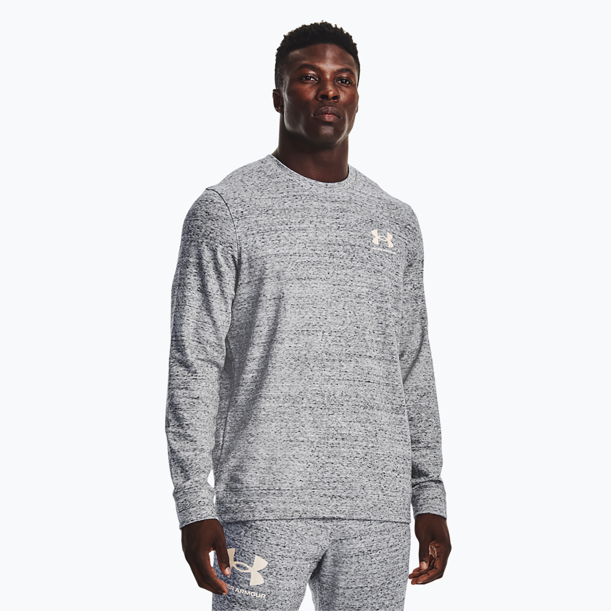 Bluza męska Under Armour Rival Terry Lc Crew onyx white/onyx white | WYSYŁKA W 24H | 30 DNI NA ZWROT