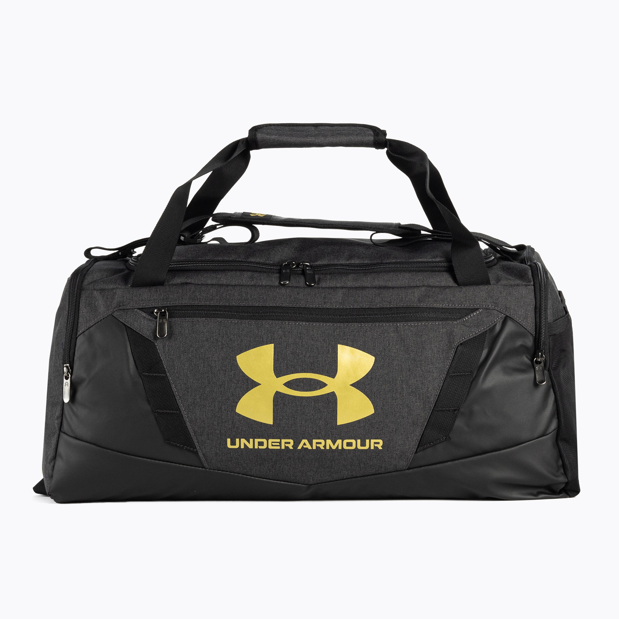 Torba Under Armour Undeniable 5.0 Duffle S 40 l black medium heather/black/metallic gold 