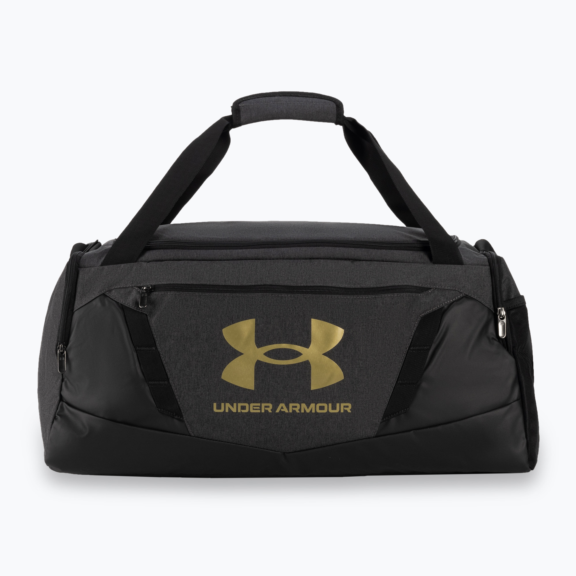 Torba Under Armour Undeniable 5.0 Duffle M 58 l black medium heather/black/metallic gold 