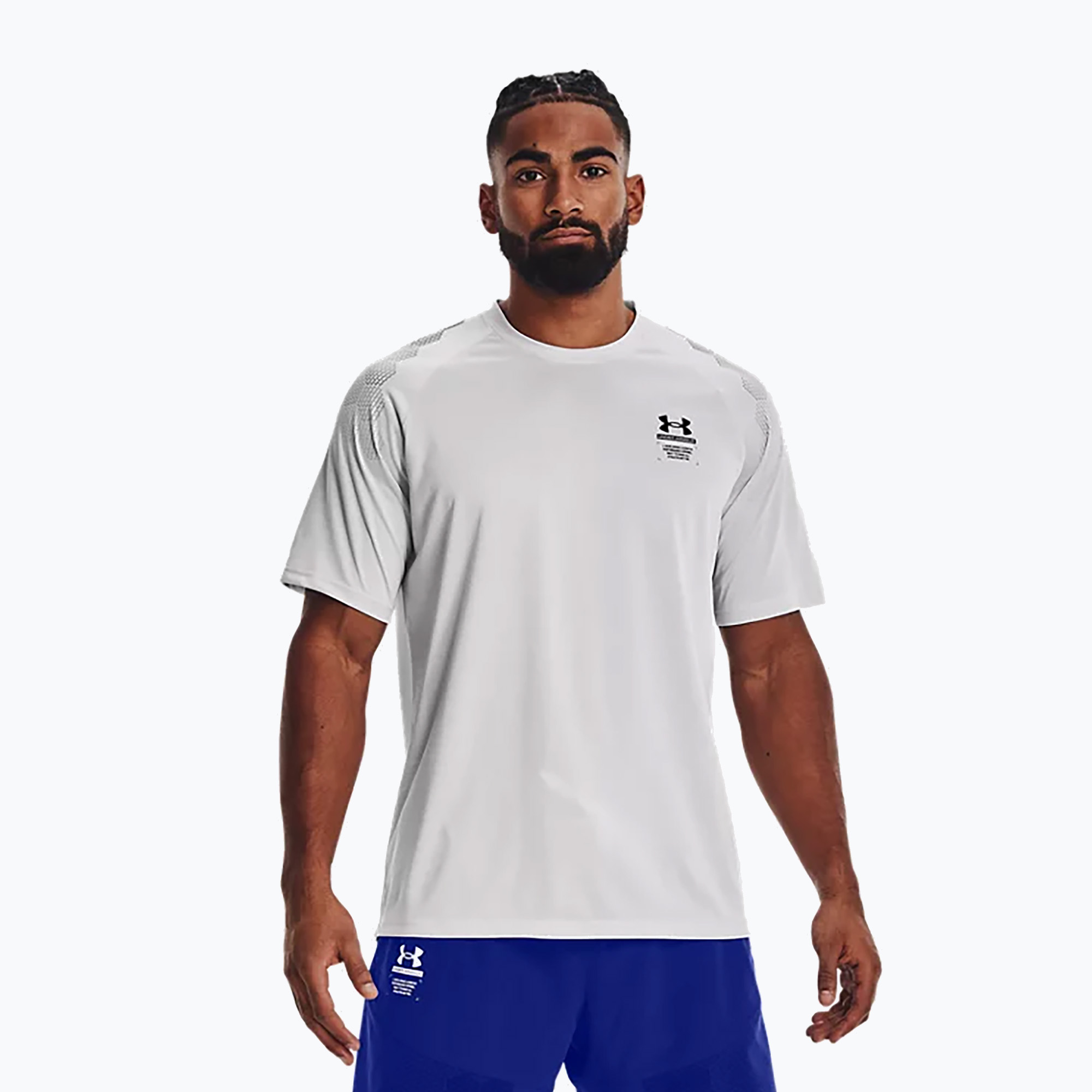 Koszulka treningowa męska Under Armour UA Armourprint halo gray/black | WYSYŁKA W 24H | 30 DNI NA ZWROT