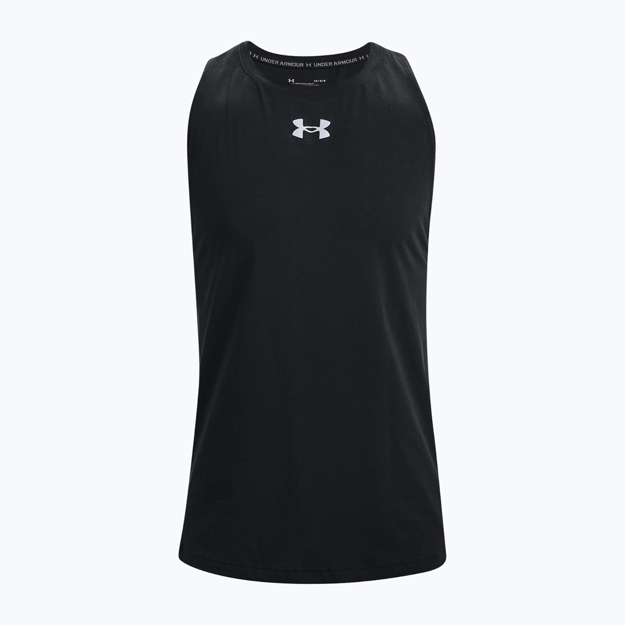 Koszulka koszykarska męska Under Armour Baseline Cotton Tank black/mod gray | WYSYŁKA W 24H | 30 DNI NA ZWROT