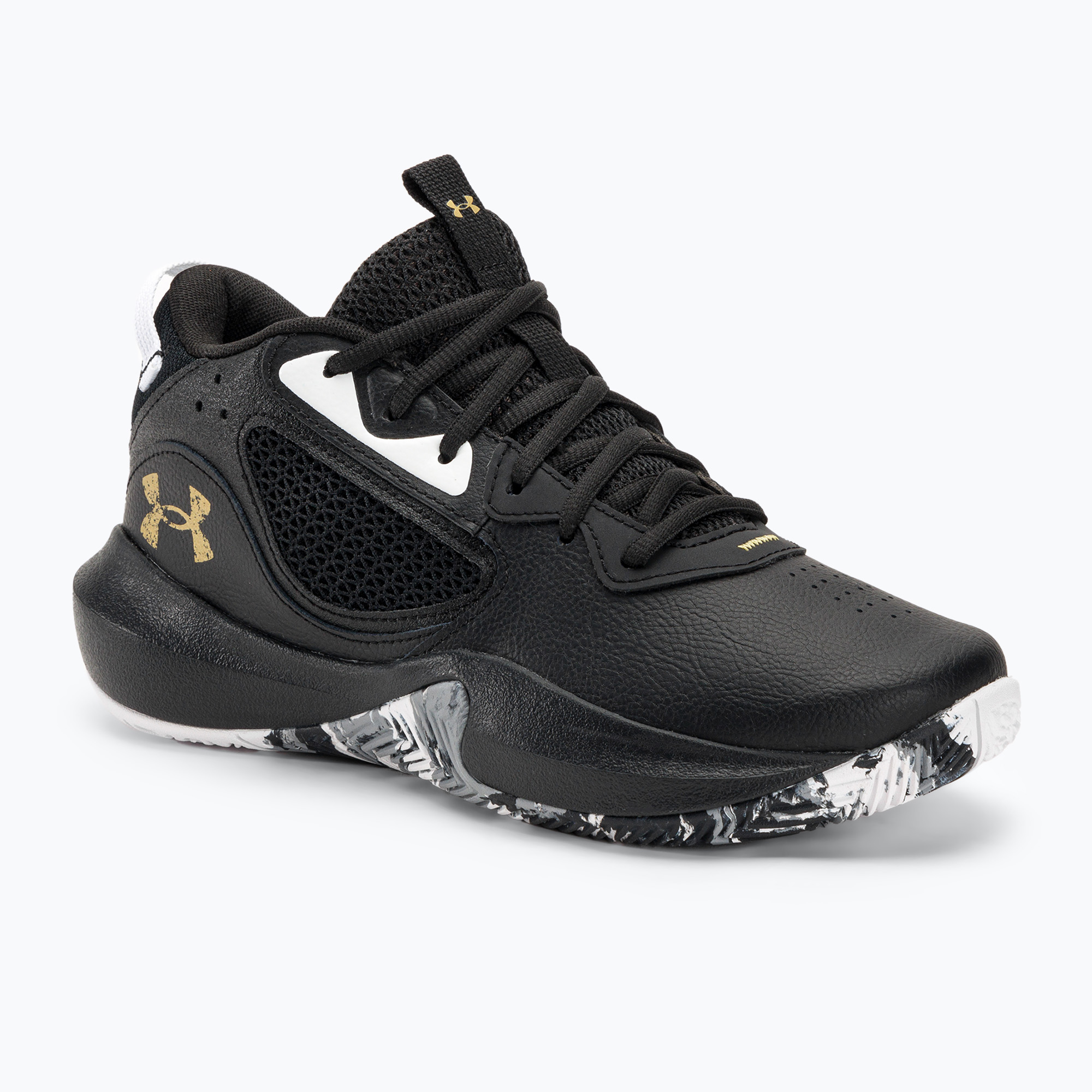 Buty do koszykówki męskie Under Armour Lockdown 6 black/black/metallic gold | WYSYŁKA W 24H | 30 DNI NA ZWROT