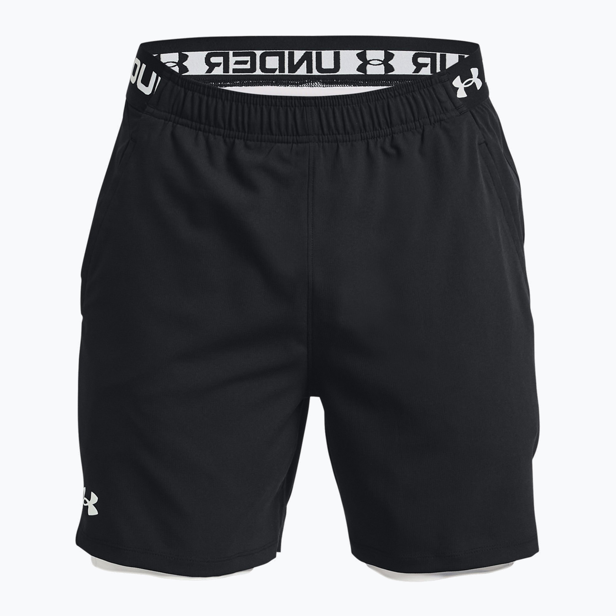 Spodenki treningowe męskie Under Armour Vanish Woven 2In1 Sts black/white | WYSYŁKA W 24H | 30 DNI NA ZWROT