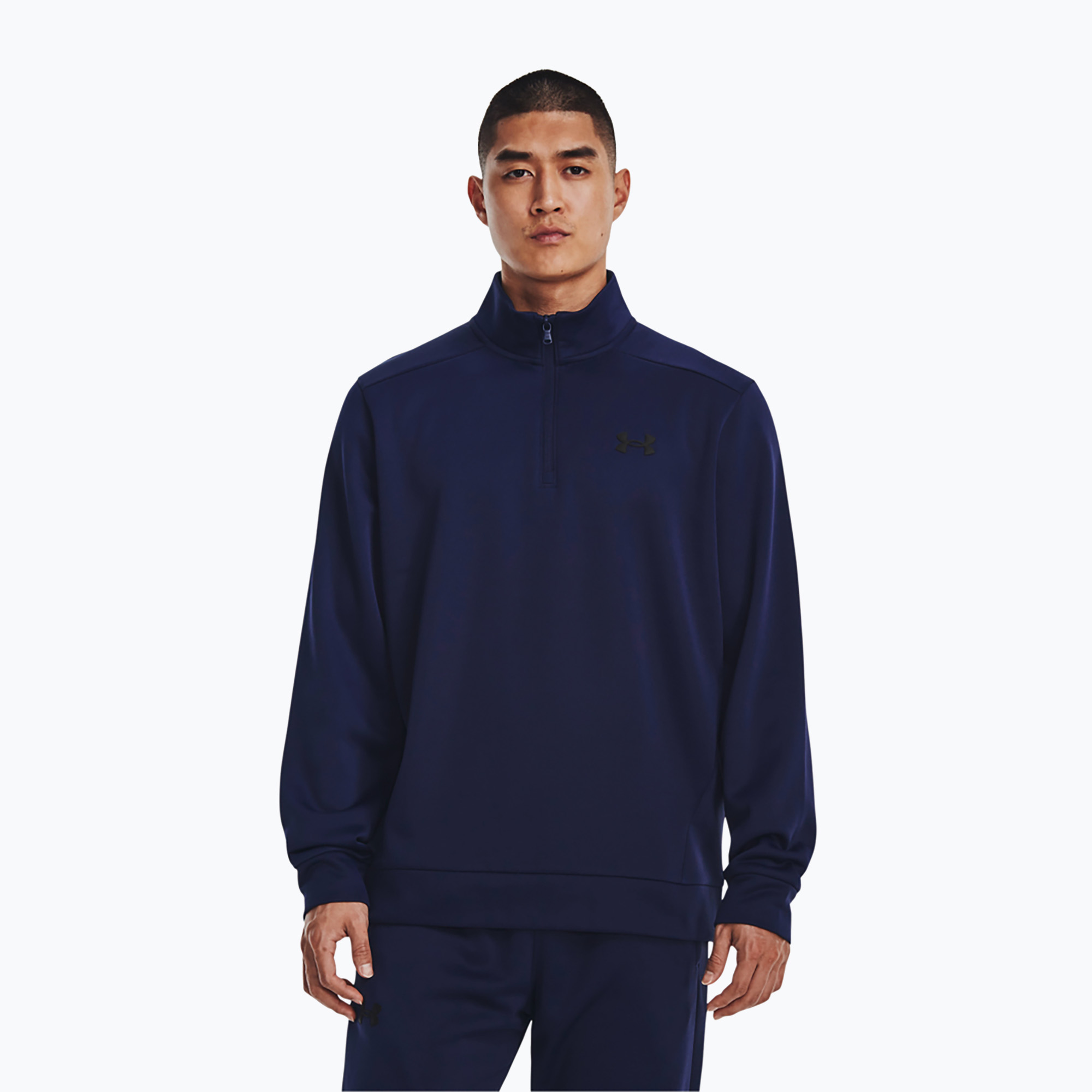 Bluza treningowa męska Under Armour Armour Fleece 1/4 Zip midnight navy/black | WYSYŁKA W 24H | 30 DNI NA ZWROT