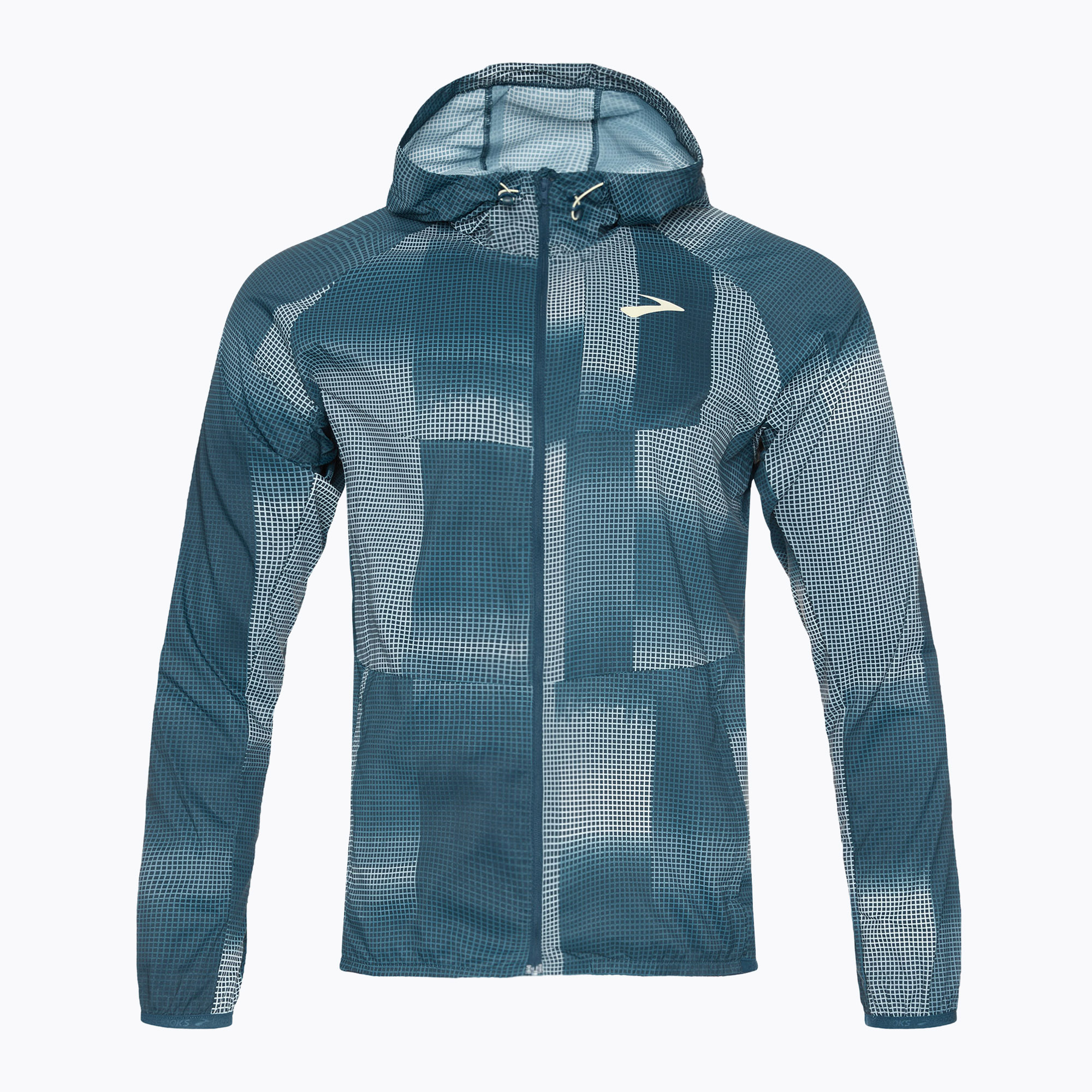 Kurtka do biegania męska Brooks Canopy indigo rush/altitude print 