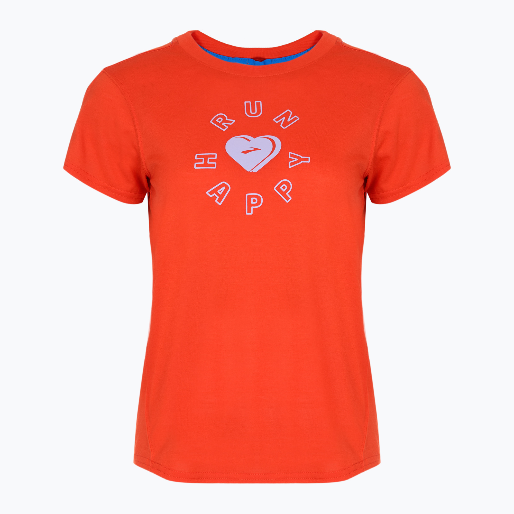 Koszulka do biegania damska Brooks Distance Graphic jamberry/love run 