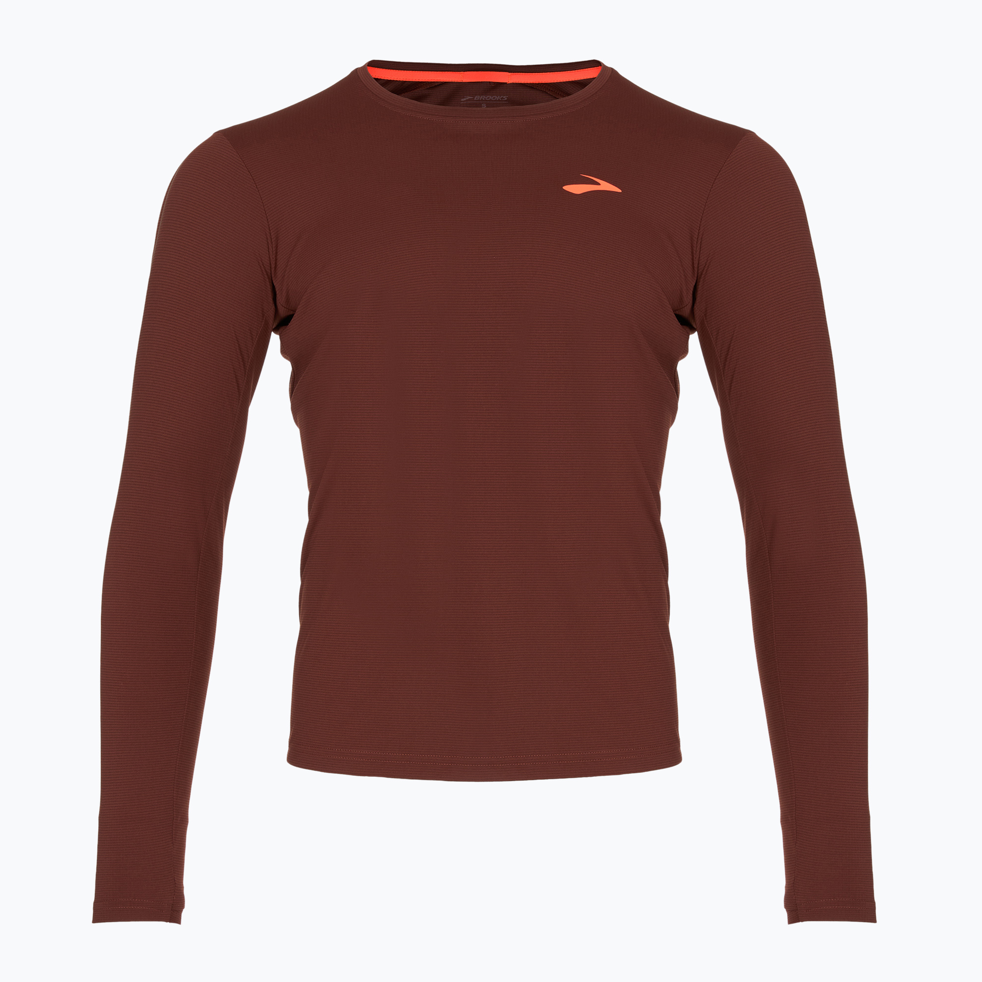 Longsleeve do biegania męski Brooks Atmosphere run raisin 