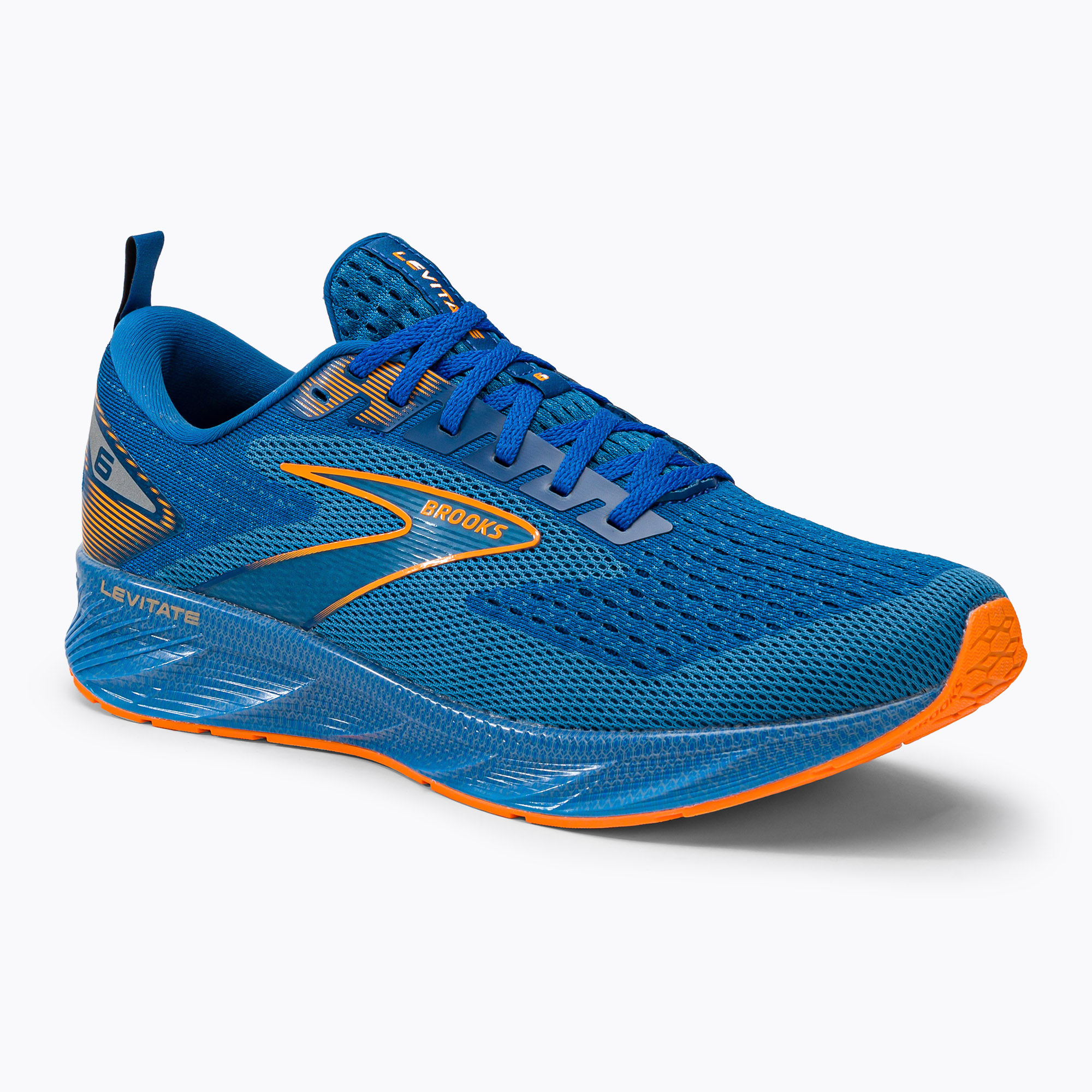 Buty do biegania męskie Brooks Levitate 6 classic blue/orange | WYSYŁKA W 24H | 30 DNI NA ZWROT