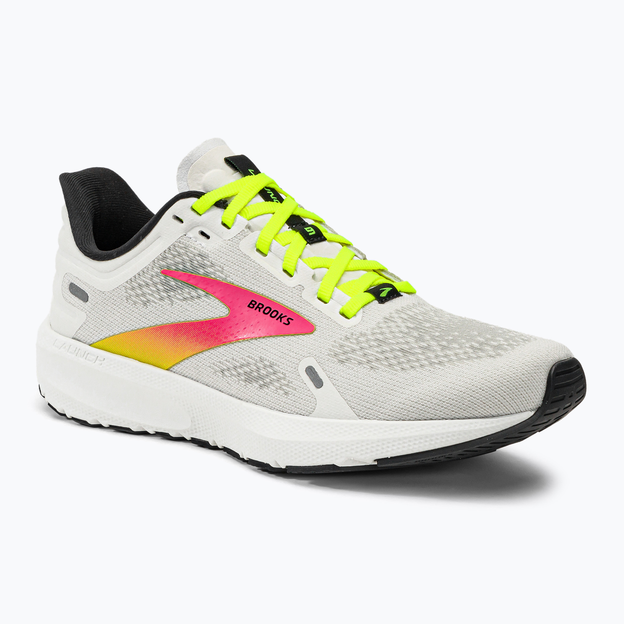 Buty do biegania damskie Brooks Launch 9 white/pink/nightlife | WYSYŁKA W 24H | 30 DNI NA ZWROT