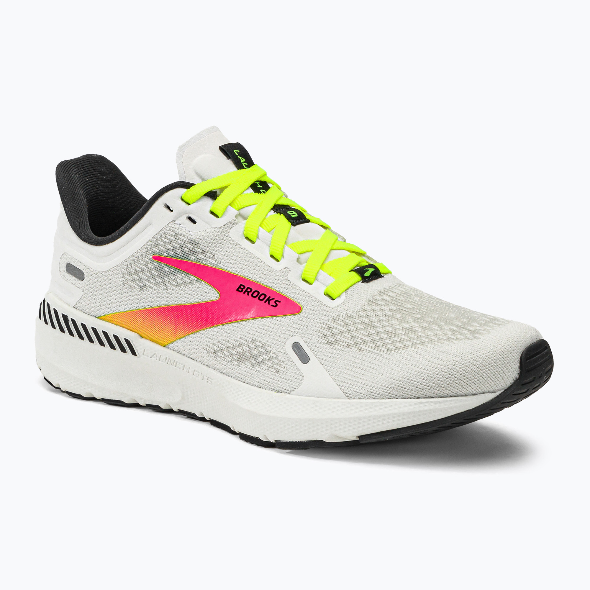 Buty do biegania damskie Brooks Launch GTS 9 white/pink/nightlife | WYSYŁKA W 24H | 30 DNI NA ZWROT