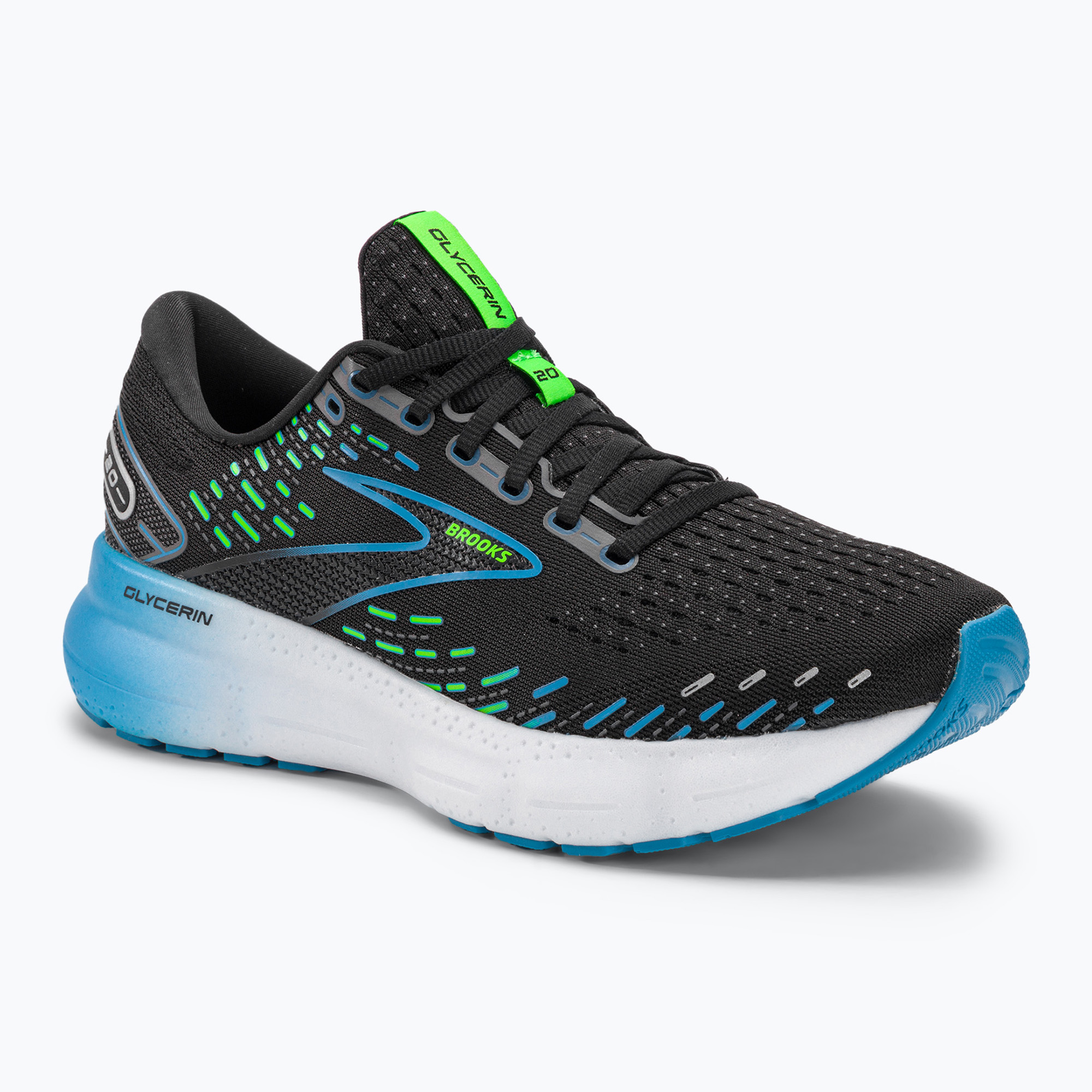 Buty do biegania męskie Brooks Glycerin 20 black/hawaiian ocean/green | WYSYŁKA W 24H | 30 DNI NA ZWROT