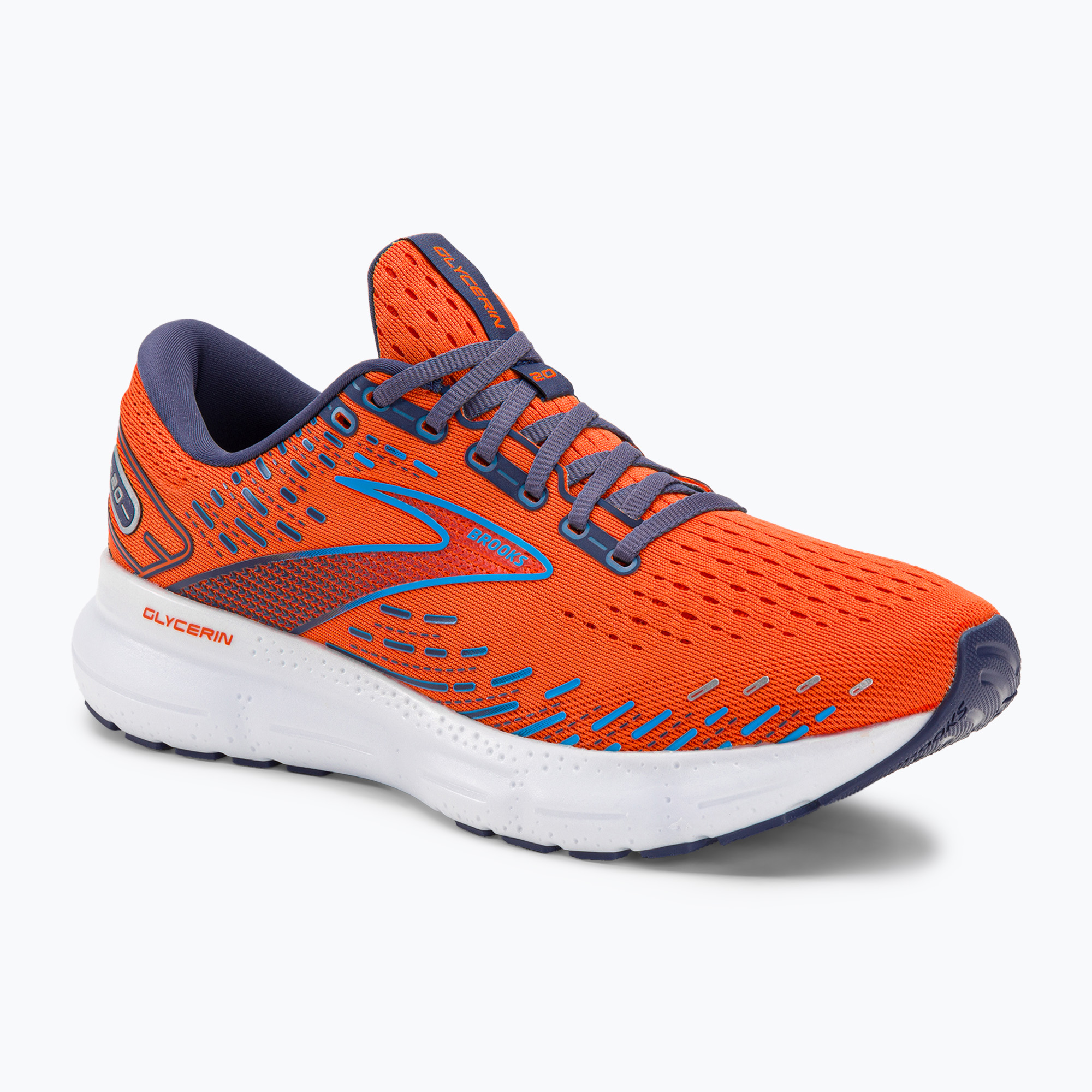 Buty do biegania męskie Brooks Glycerin 20 orange/crown blue/blue | WYSYŁKA W 24H | 30 DNI NA ZWROT