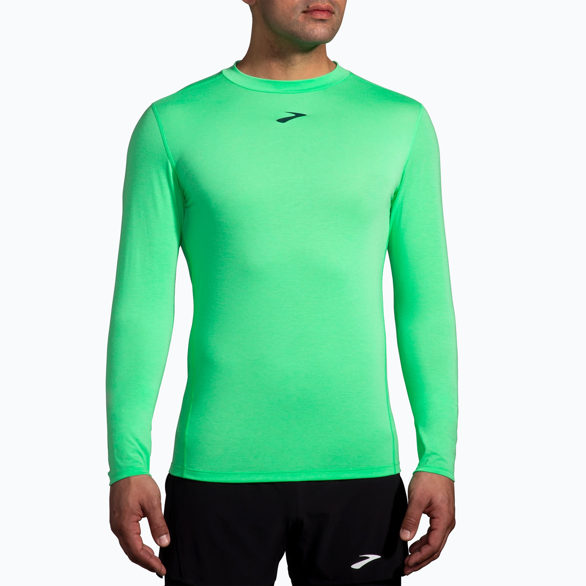 Longsleeve do biegania męski Brooks High Point hyper green | WYSYŁKA W 24H | 30 DNI NA ZWROT