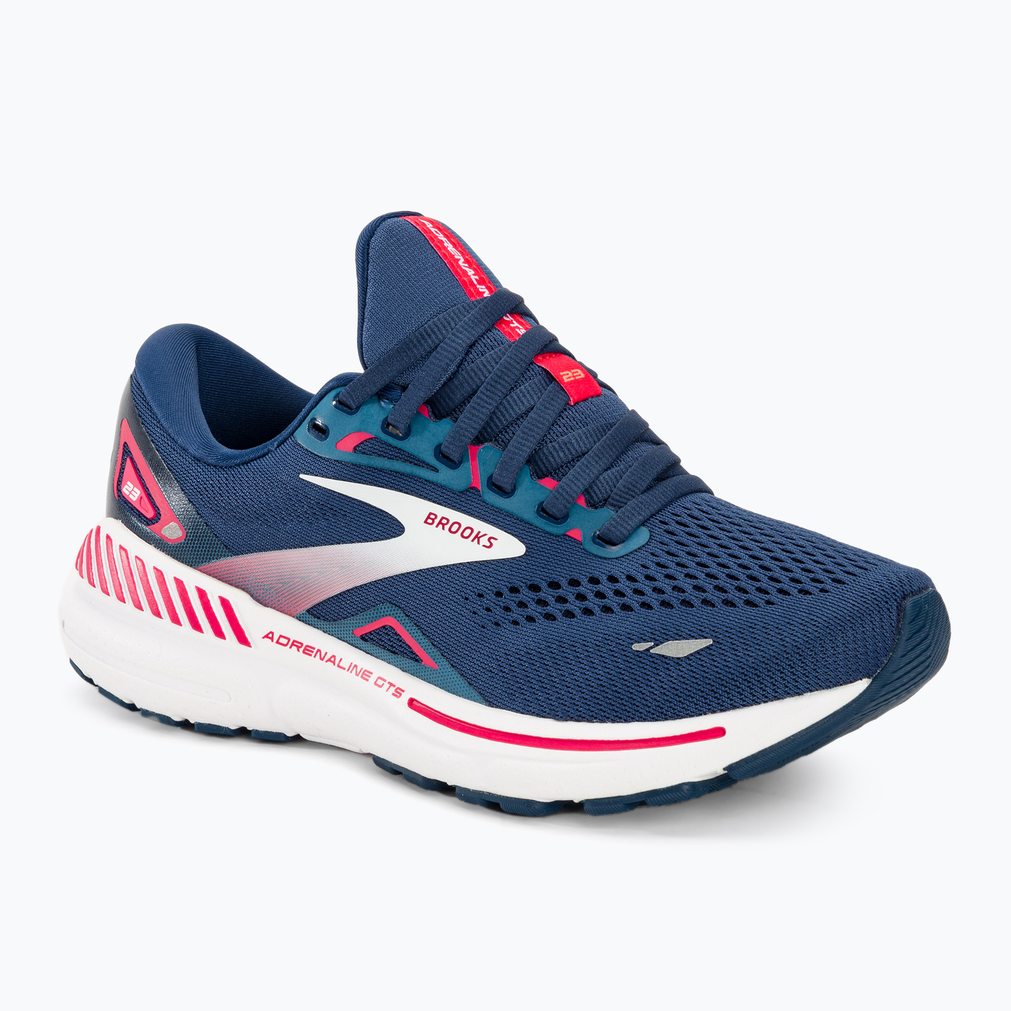 Buty do biegania damskie Brooks Adrenaline GTS 23 blue/raspberry/white | WYSYŁKA W 24H | 30 DNI NA ZWROT