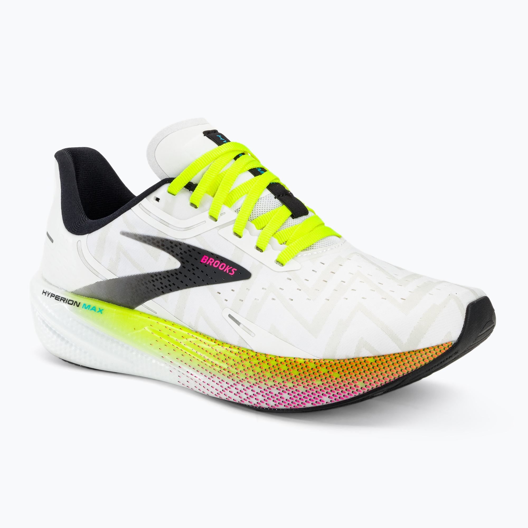 Buty do biegania męskie Brooks Hyperion Max white/black/nightlife | WYSYŁKA W 24H | 30 DNI NA ZWROT