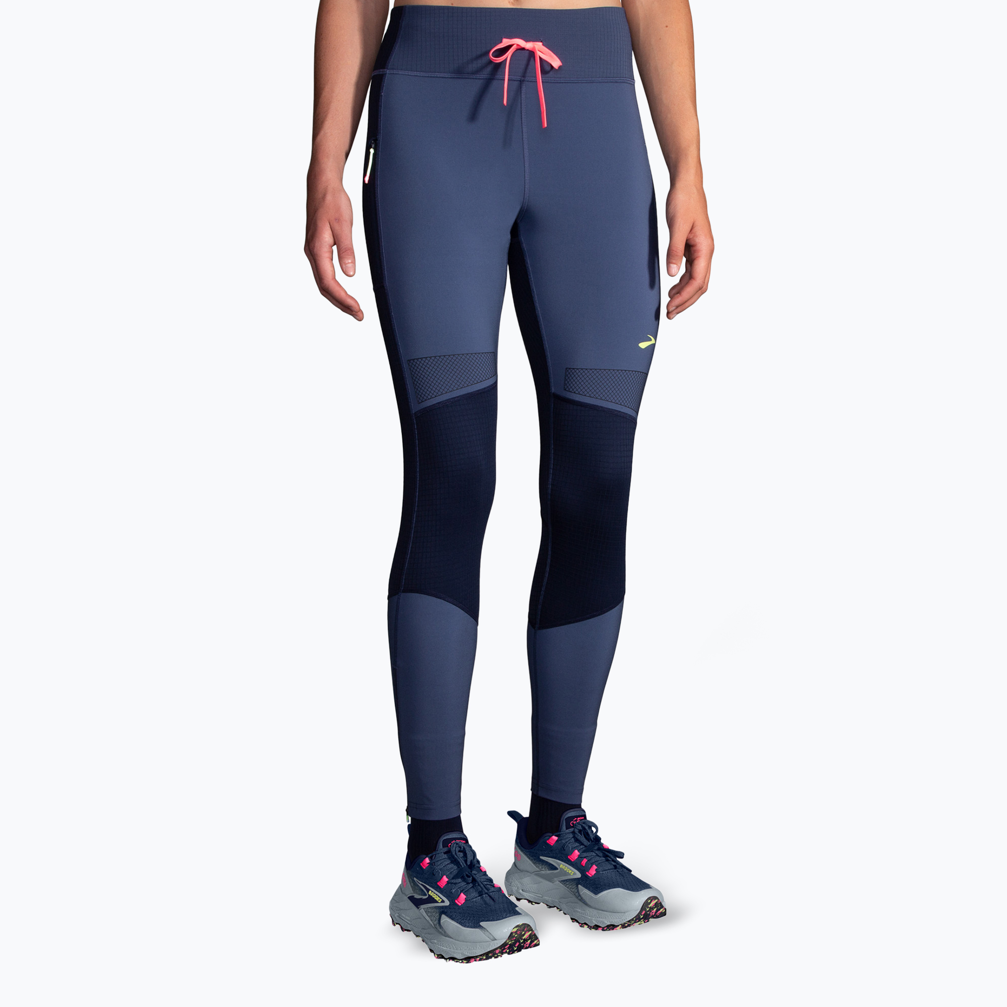 Legginsy do biegania damskie Brooks High Point ocean/navy | WYSYŁKA W 24H | 30 DNI NA ZWROT